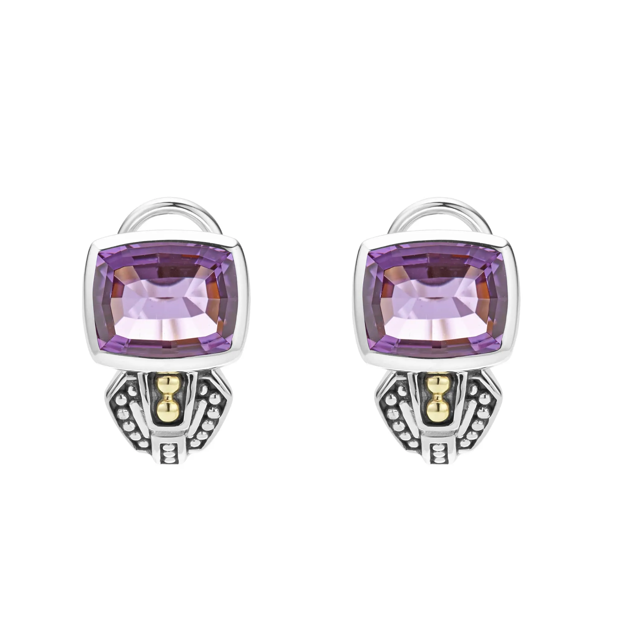 Rittenhouse Bezel-Set Amethyst Earrings sold by LAGOS product image thumbnail 3