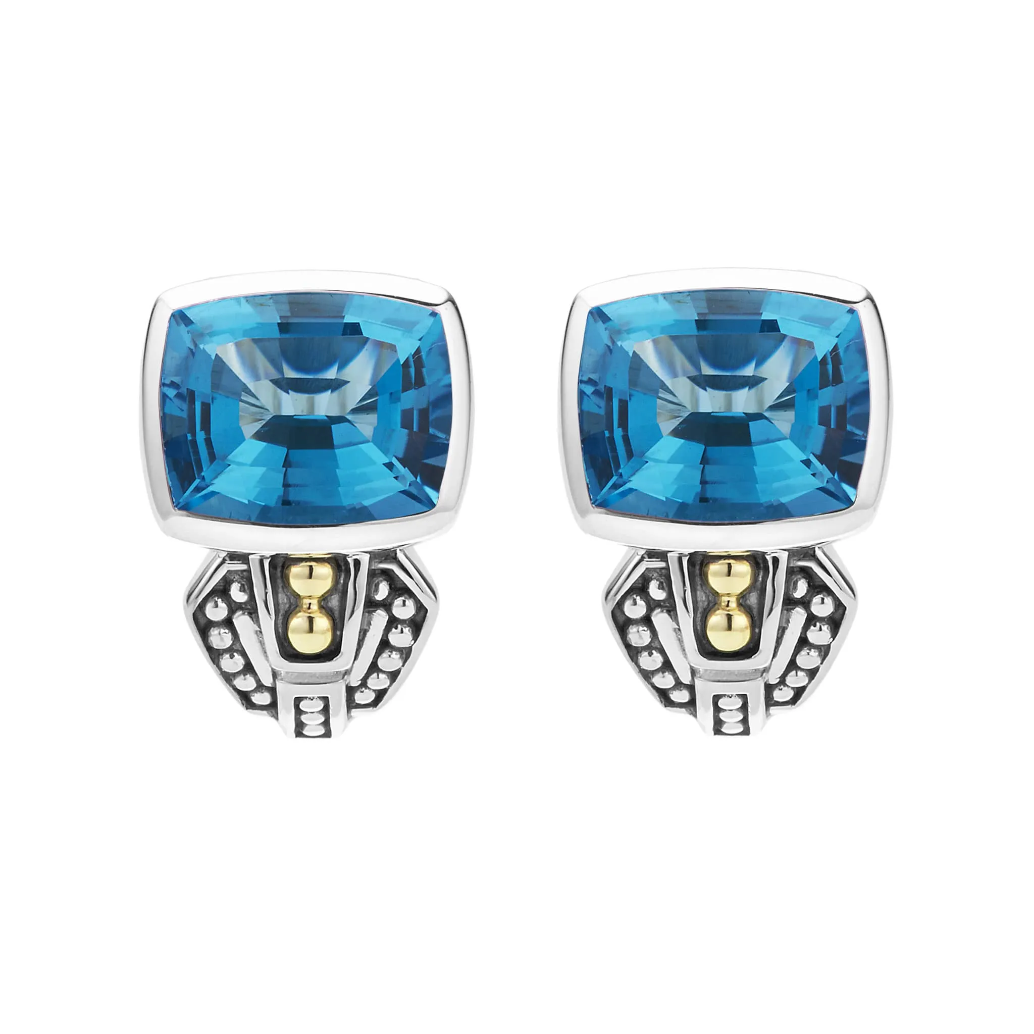 Rittenhouse Bezel-Set Swiss Blue Topaz Earrings sold by LAGOS product image thumbnail 3