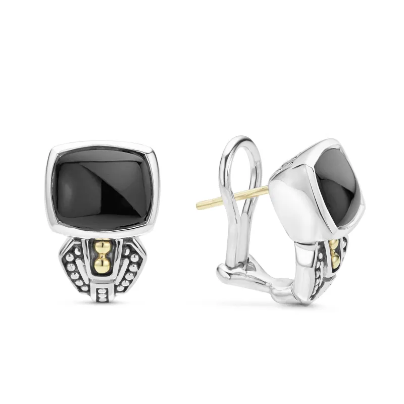 Rittenhouse Bezel-Set Onyx Earrings sold by LAGOS