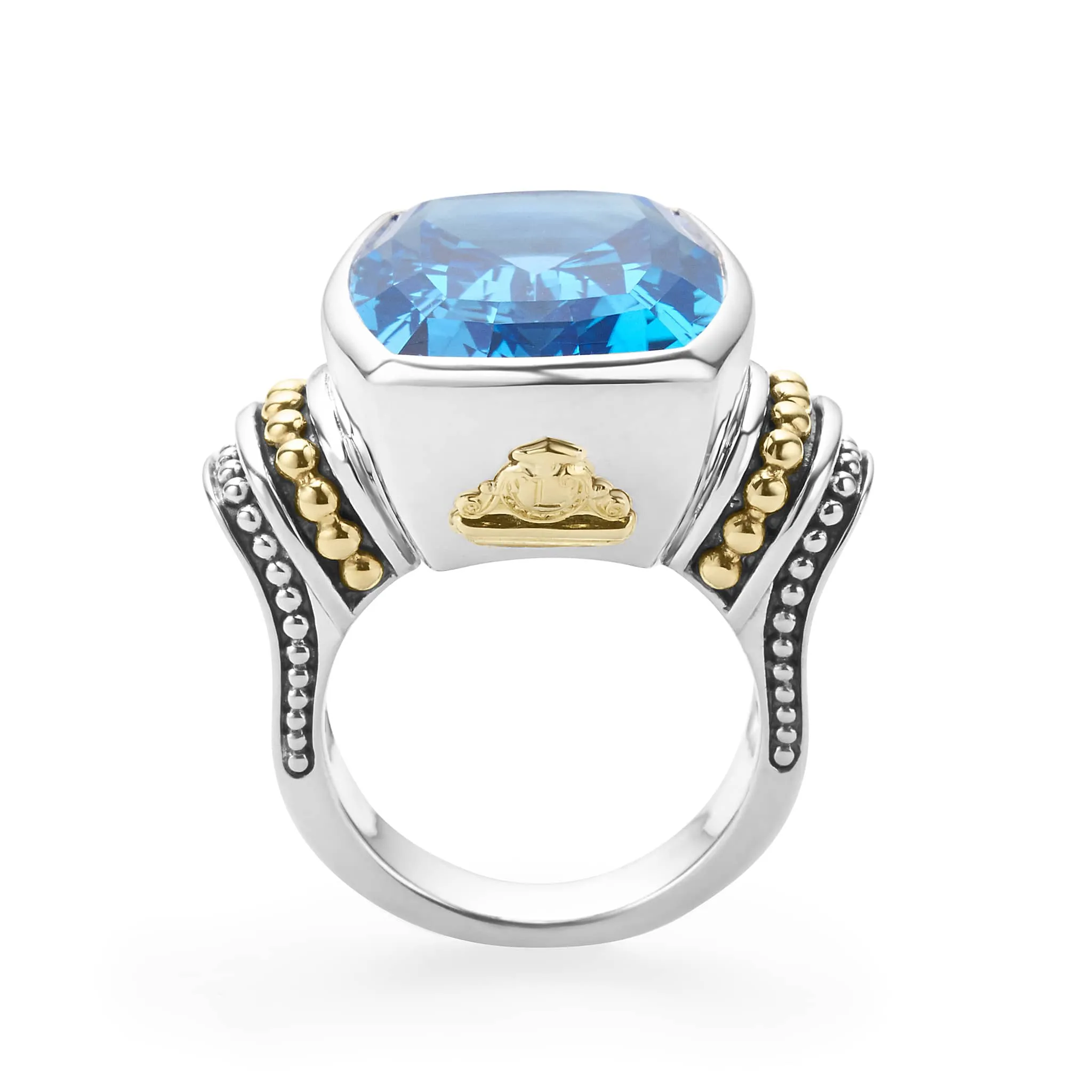 Rittenhouse Large Swiss Blue Topaz Statement Ring sold by LAGOS product image thumbnail 5