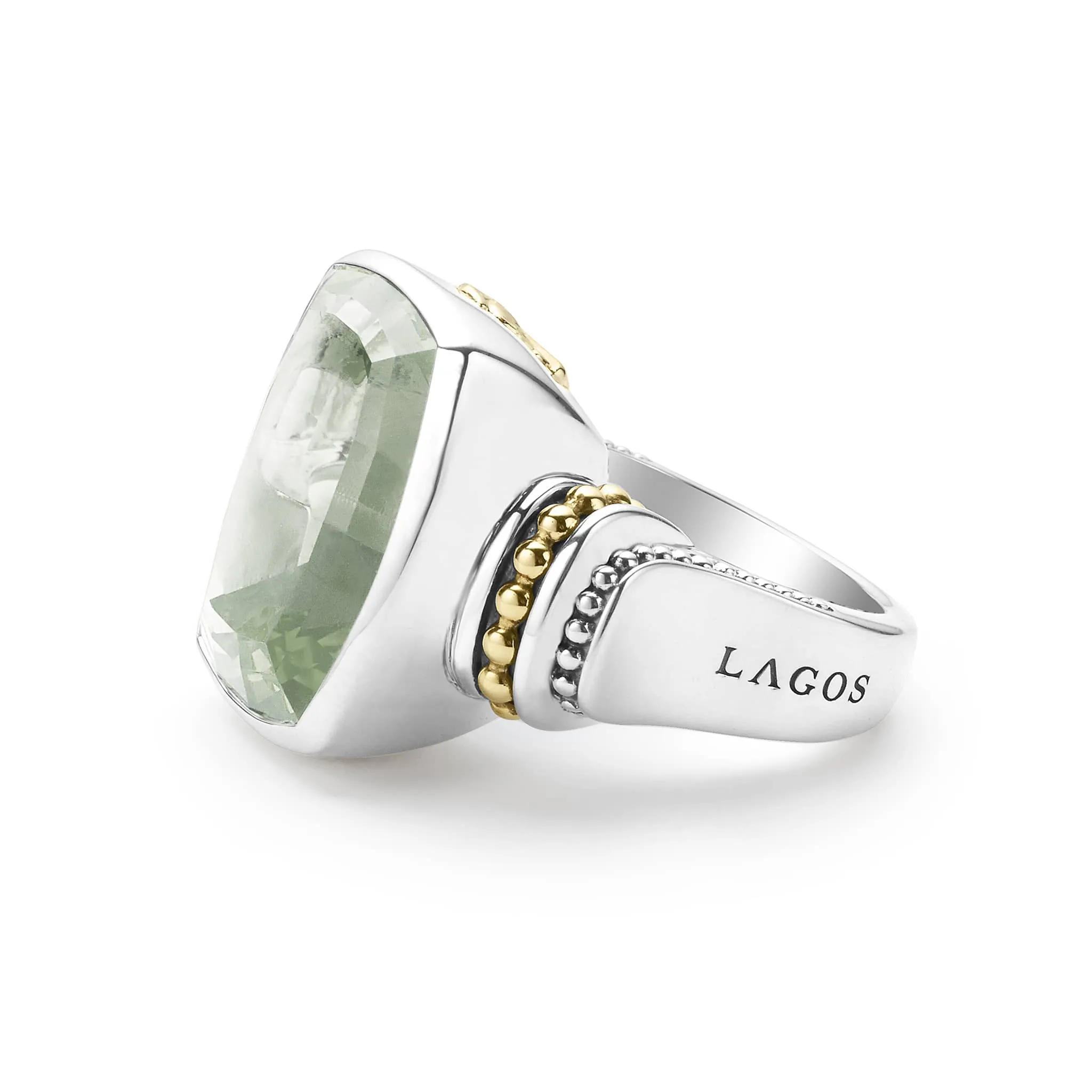 Rittenhouse Large Prasiolite Statement Ring sold by LAGOS product image thumbnail 4