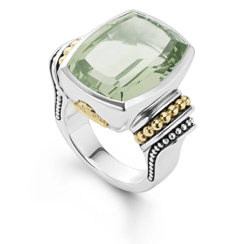 Rittenhouse Large Prasiolite Statement Ring sold by LAGOS
