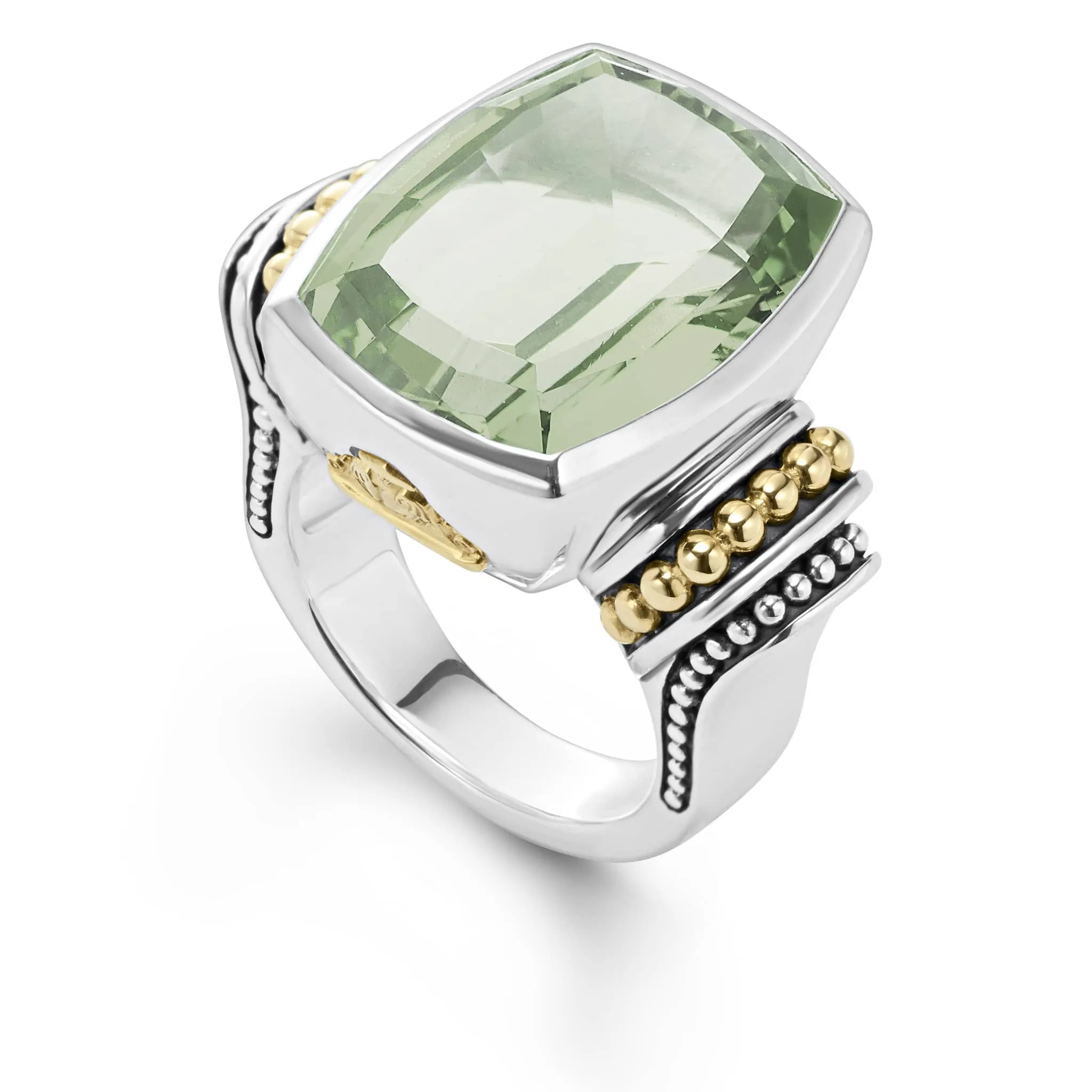 Rittenhouse Large Prasiolite Statement Ring sold by LAGOS