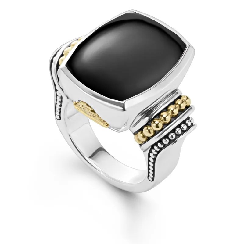 Rittenhouse Large Onyx Statement Ring sold by LAGOS