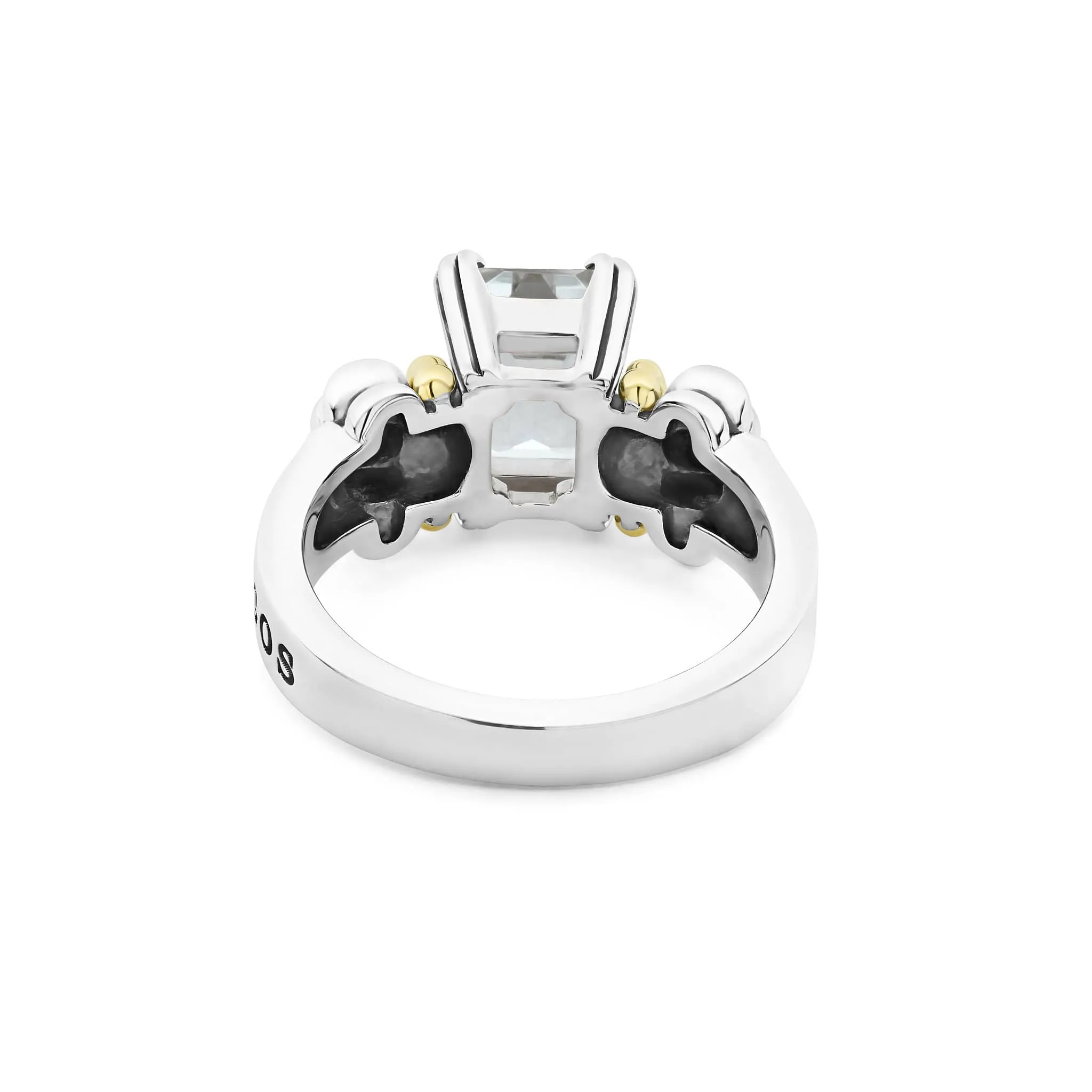 Glacier Small Emerald-Cut White Topaz Ring sold by LAGOS product image thumbnail 5