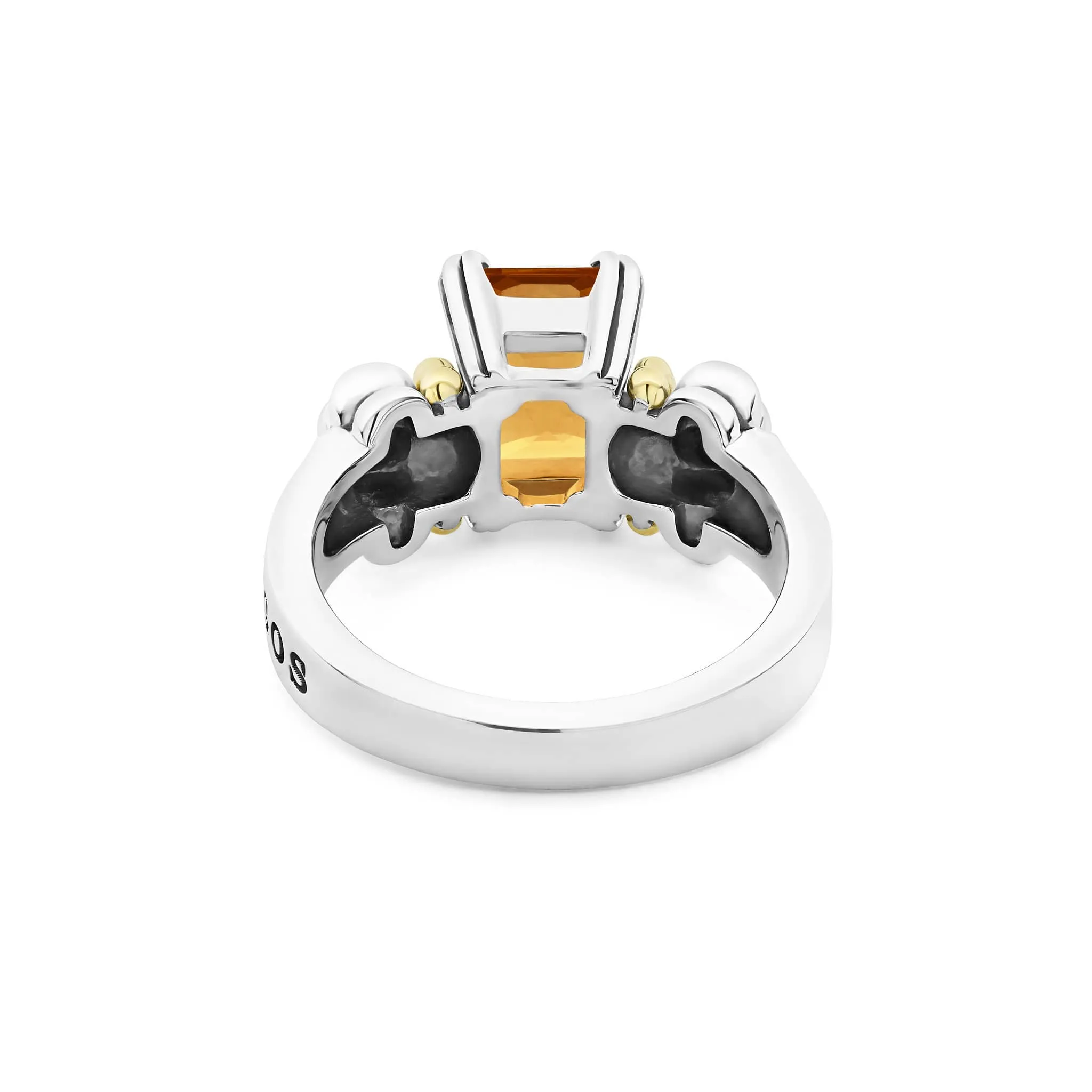 Glacier Small Emerald-Cut Citrine Ring sold by LAGOS product image thumbnail 5