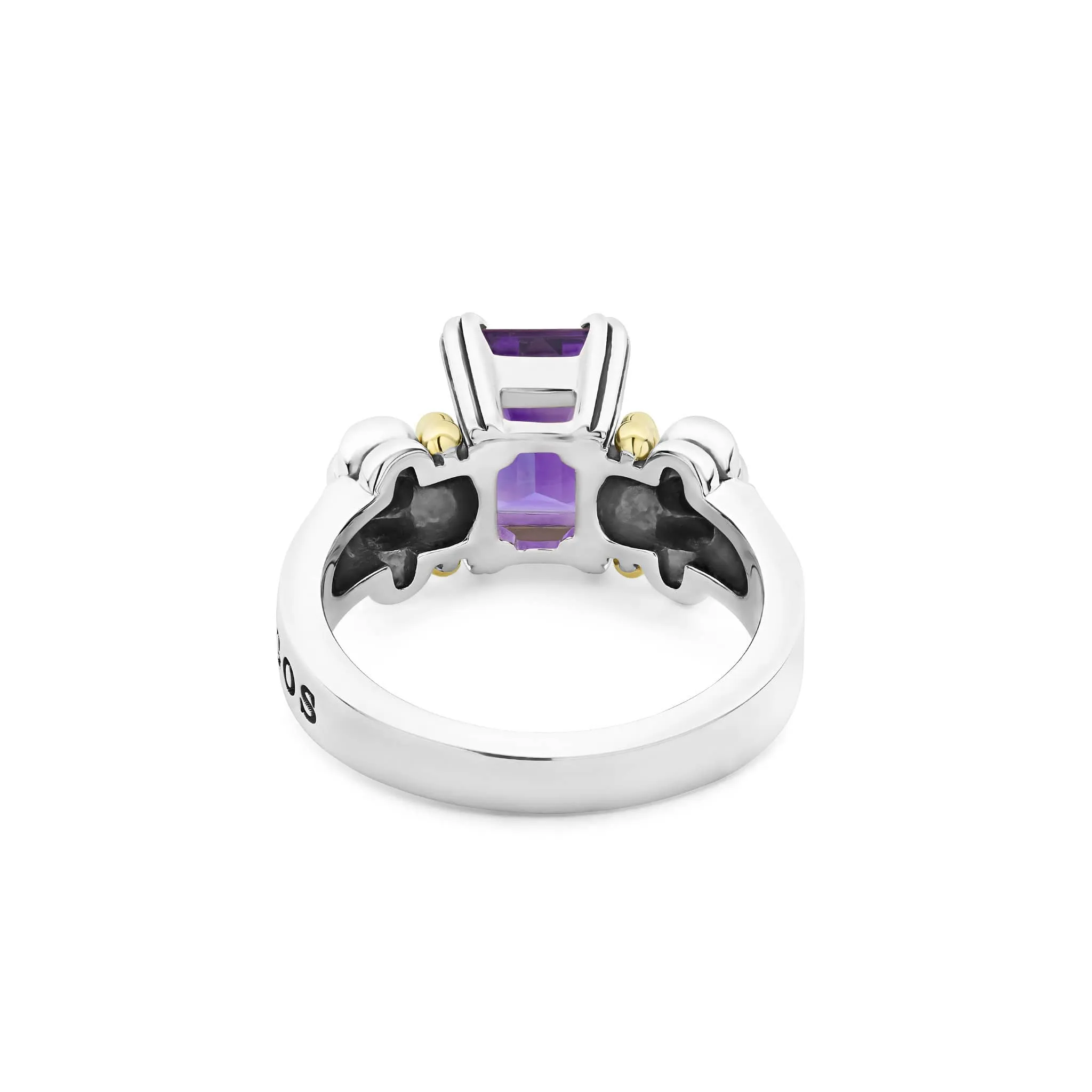 Glacier Small Emerald-Cut Amethyst Ring sold by LAGOS product image thumbnail 4