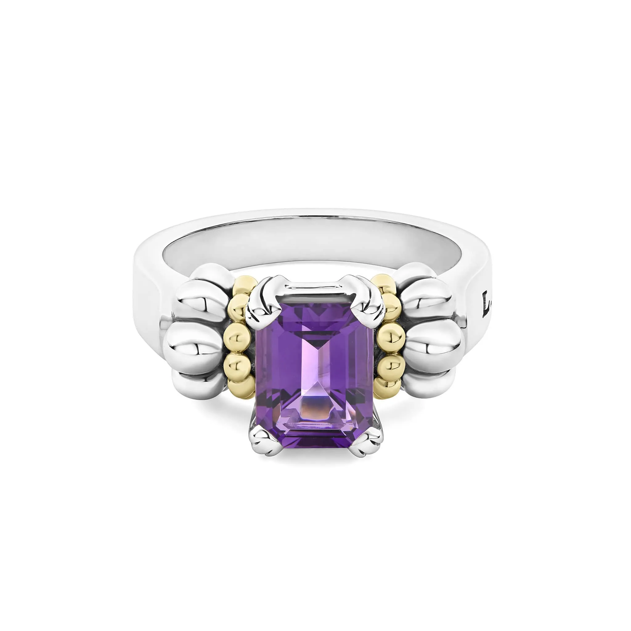 Glacier Small Emerald-Cut Amethyst Ring sold by LAGOS product image thumbnail 5