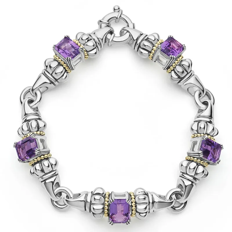 Glacier Classic Amethyst Bracelet sold by LAGOS