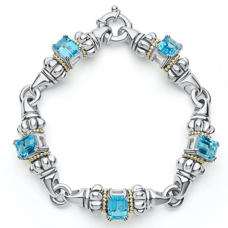 Glacier Classic Swiss Blue Topaz Bracelet sold by LAGOS