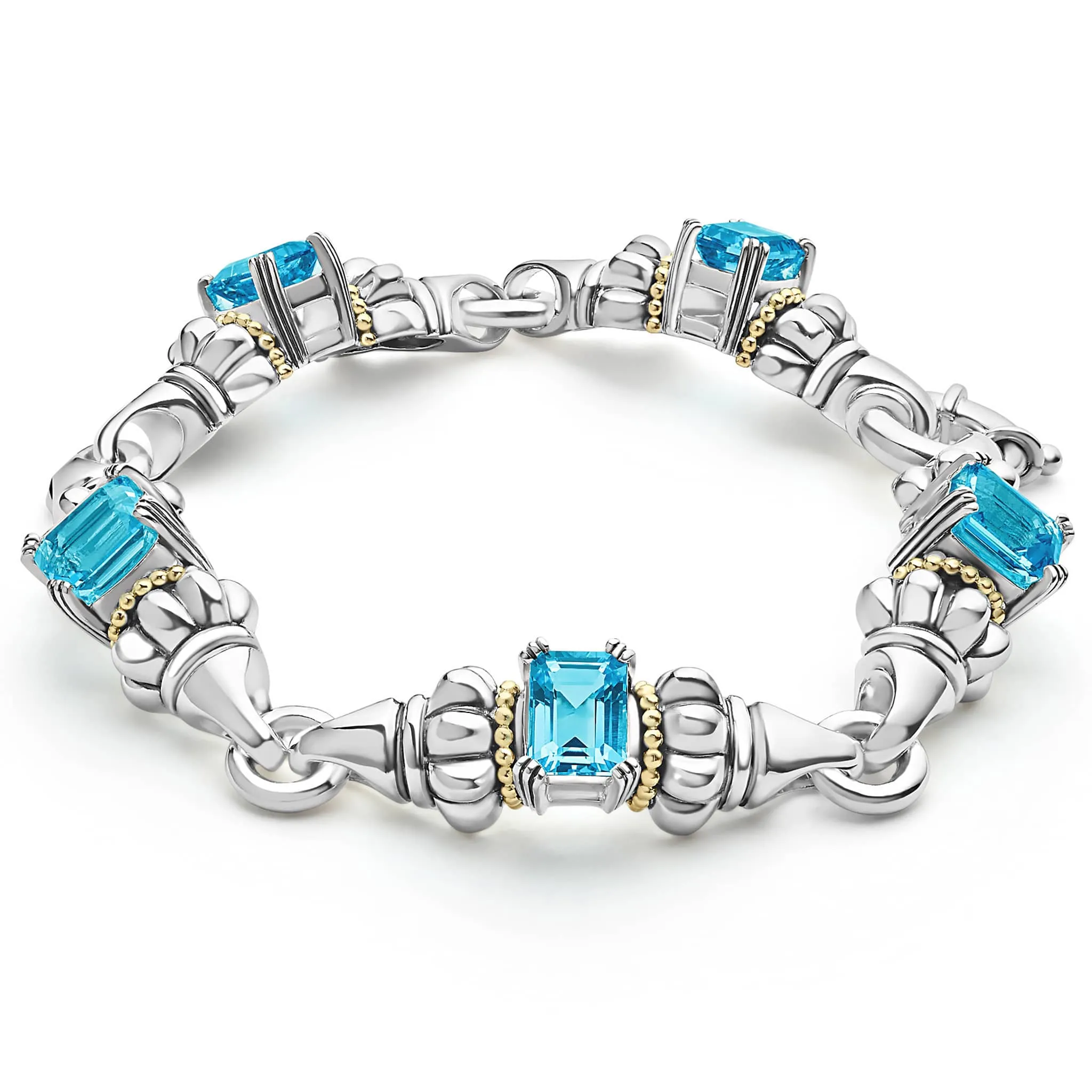 Glacier Classic Swiss Blue Topaz Bracelet sold by LAGOS product image thumbnail 4