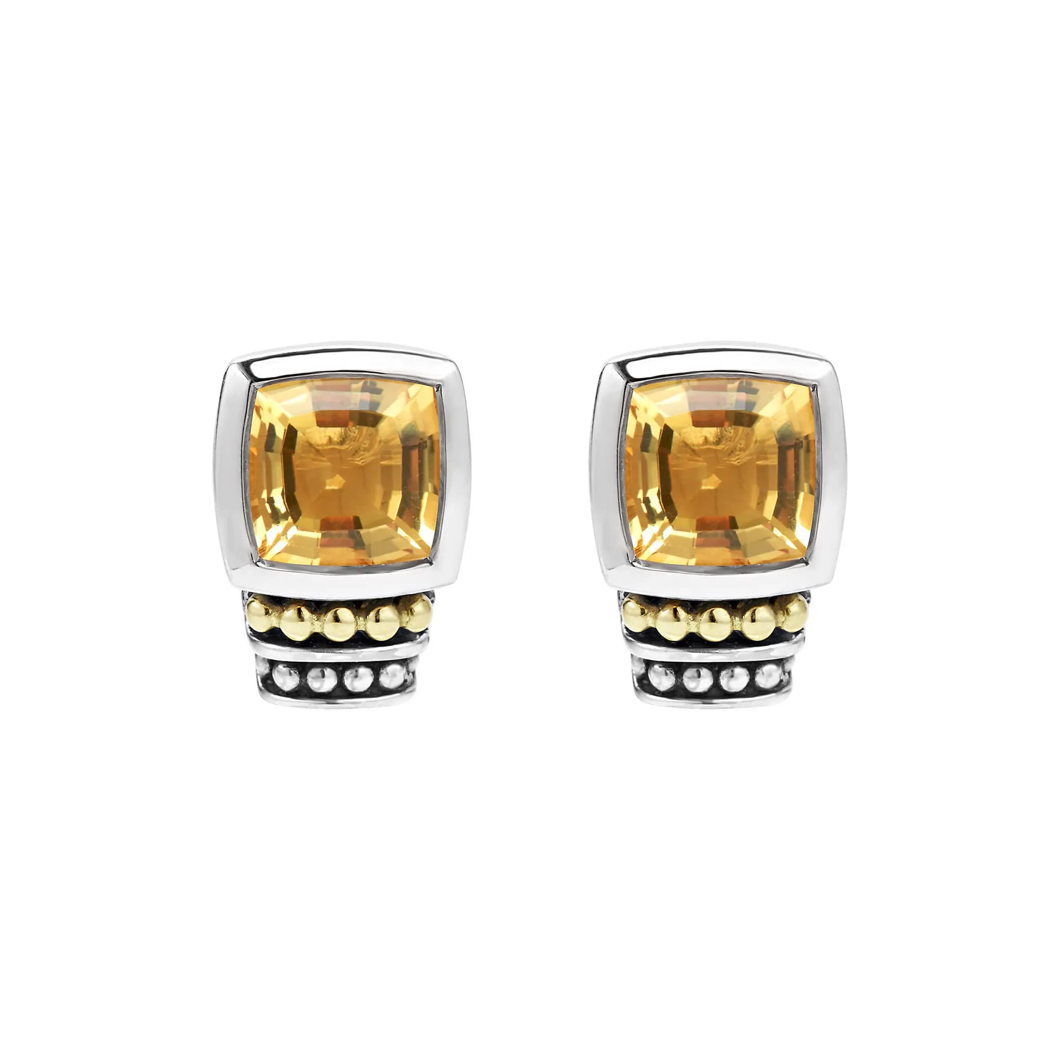 Rittenhouse Bezel-Set Citrine Stud Earrings sold by LAGOS product image thumbnail 3
