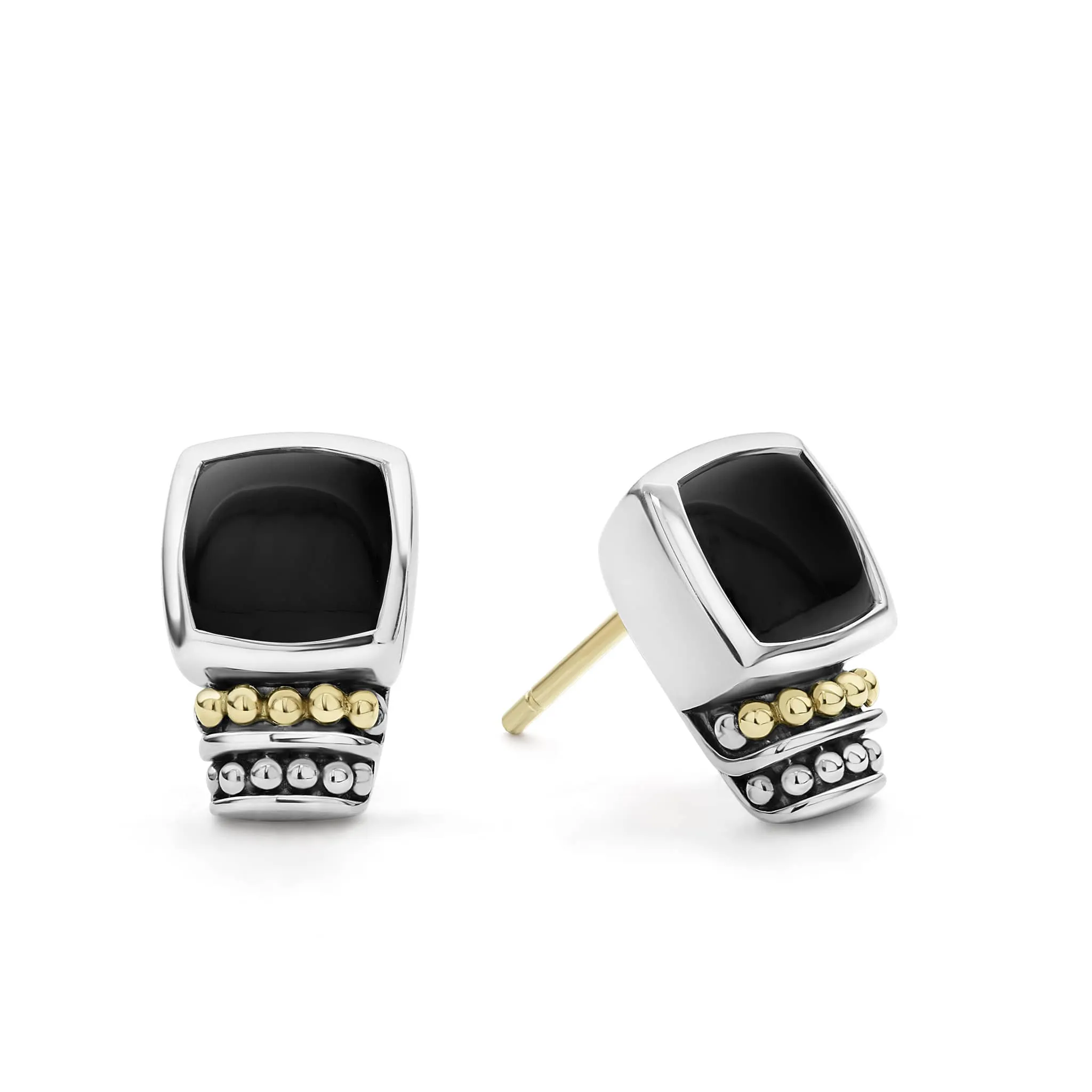 Rittenhouse Bezel-Set Onyx Stud Earrings sold by LAGOS