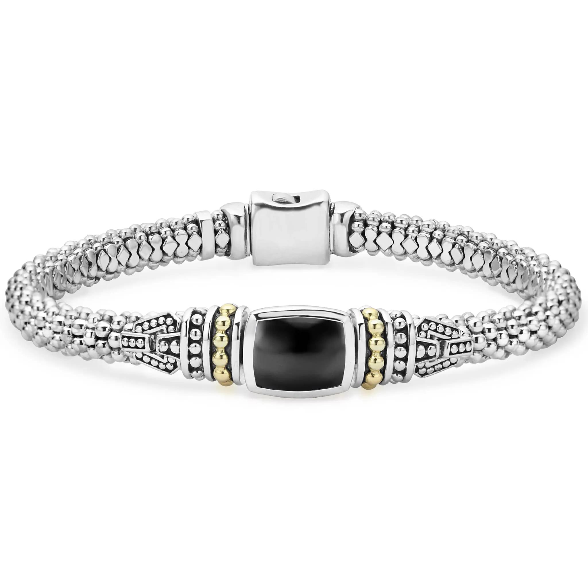 Rittenhouse Onyx Caviar Bracelet | 6mm sold by LAGOS