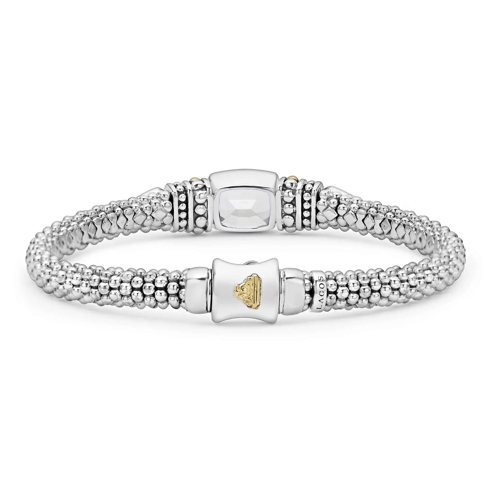 Rittenhouse White Topaz Caviar Bracelet | 6mm sold by LAGOS product image thumbnail 5