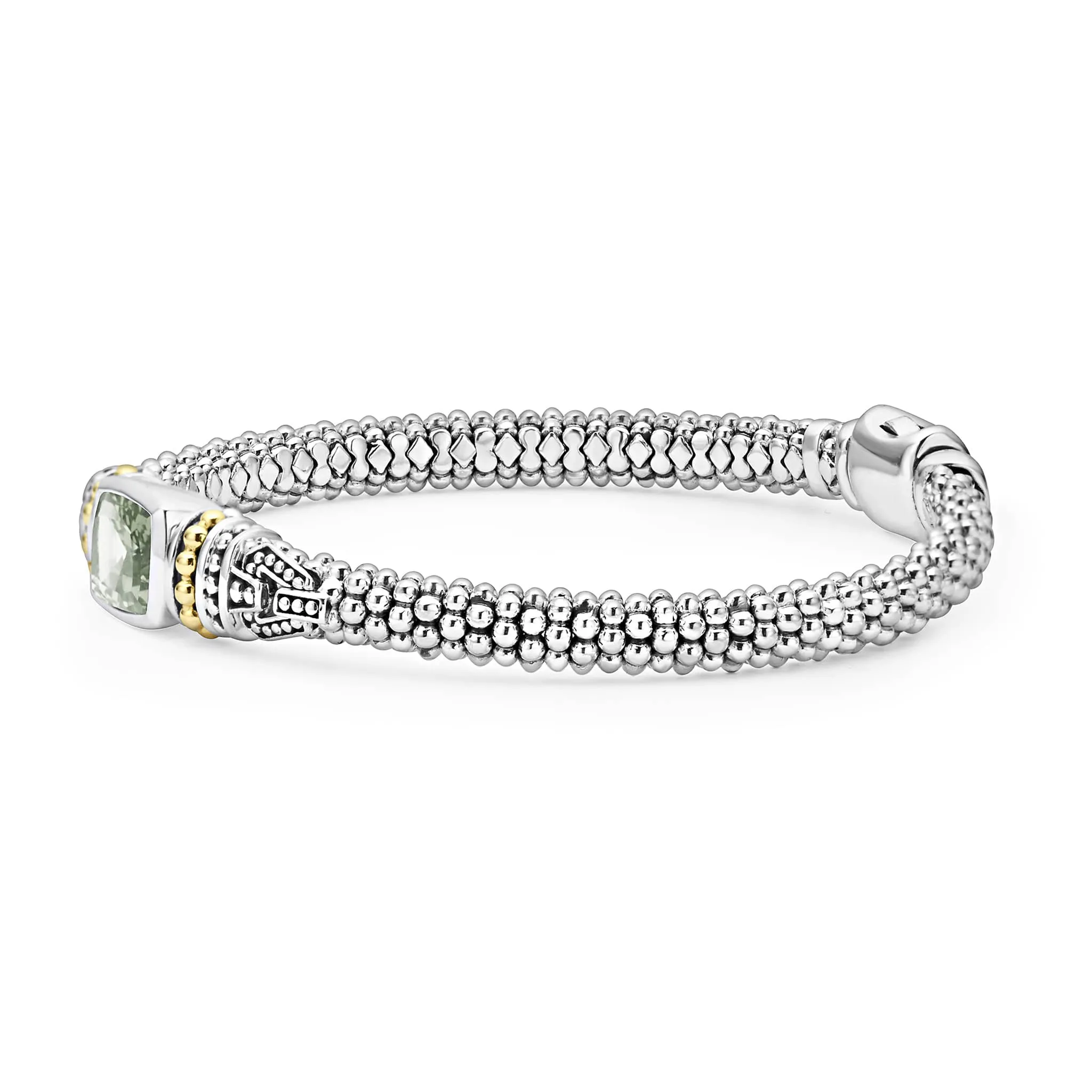 Rittenhouse Prasiolite Caviar Bracelet | 6mm sold by LAGOS product image thumbnail 4