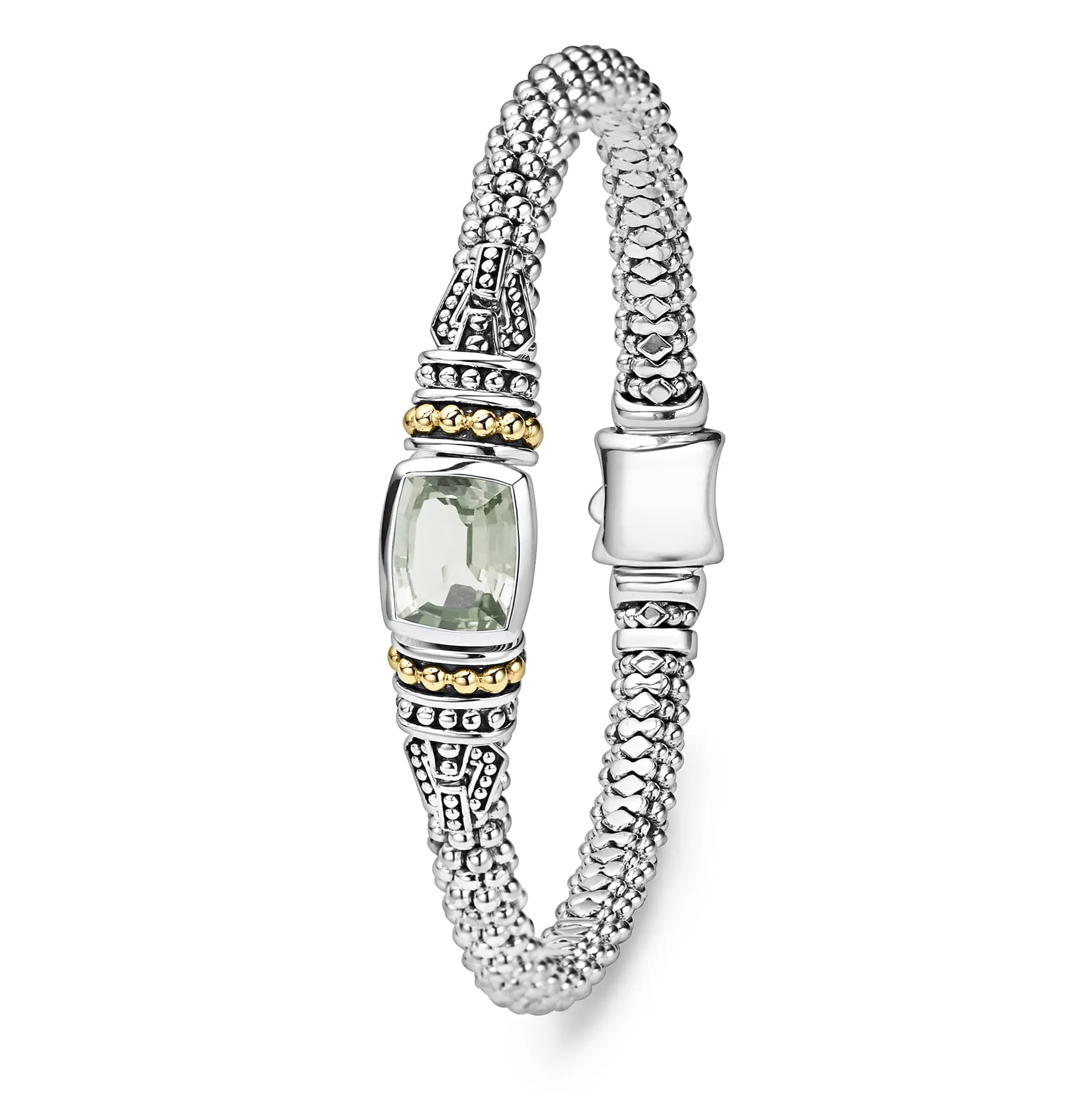 Rittenhouse Prasiolite Caviar Bracelet | 6mm sold by LAGOS product image thumbnail 3