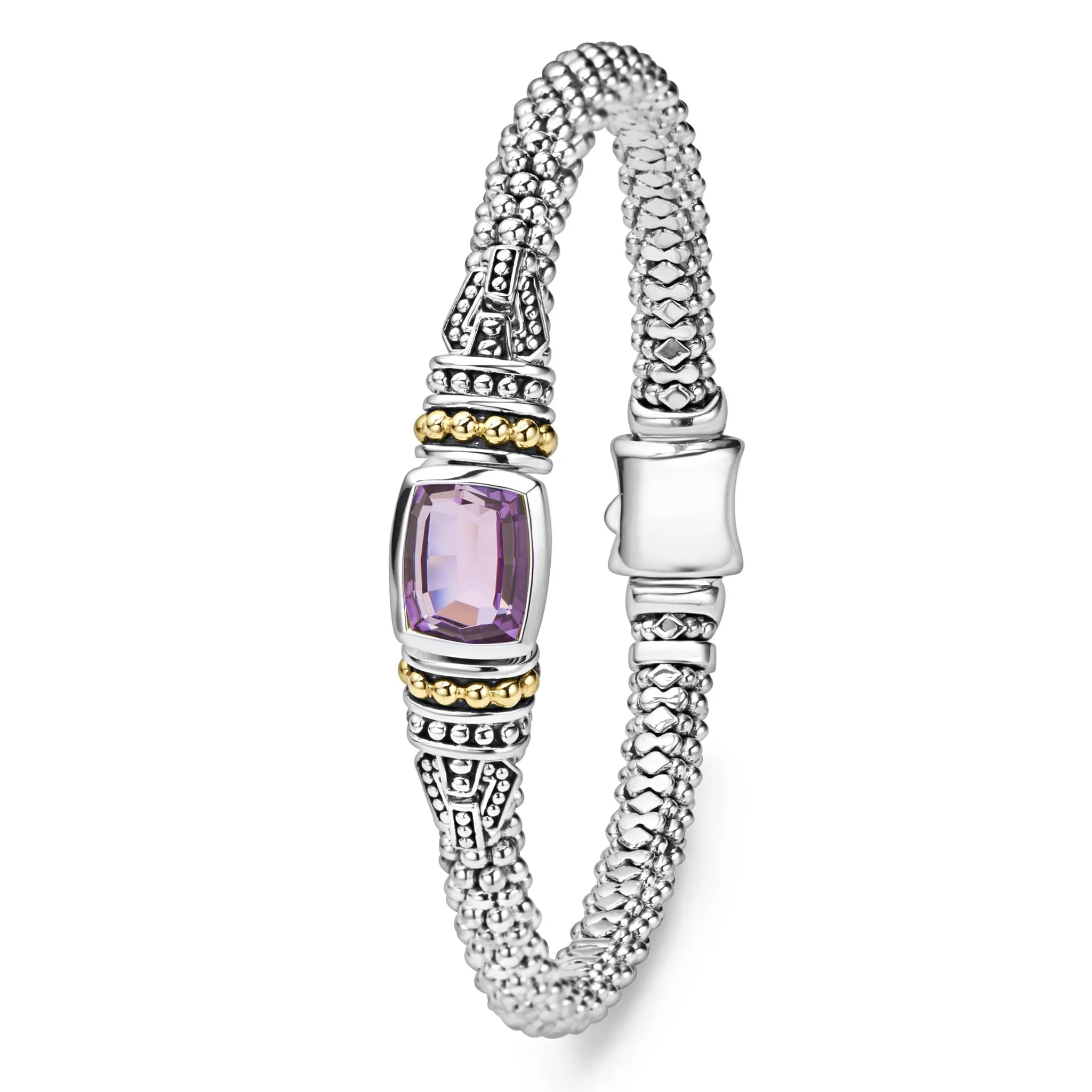Rittenhouse Amethyst Caviar Bracelet | 6mm sold by LAGOS product image thumbnail 3