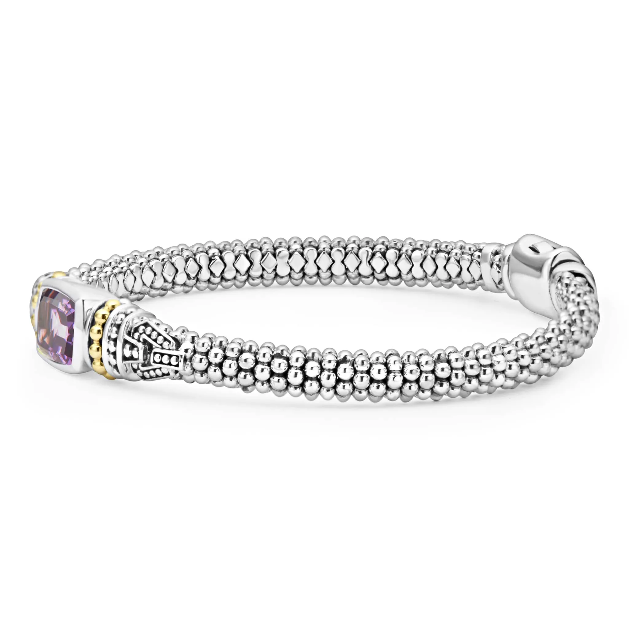Rittenhouse Amethyst Caviar Bracelet | 6mm sold by LAGOS product image thumbnail 4