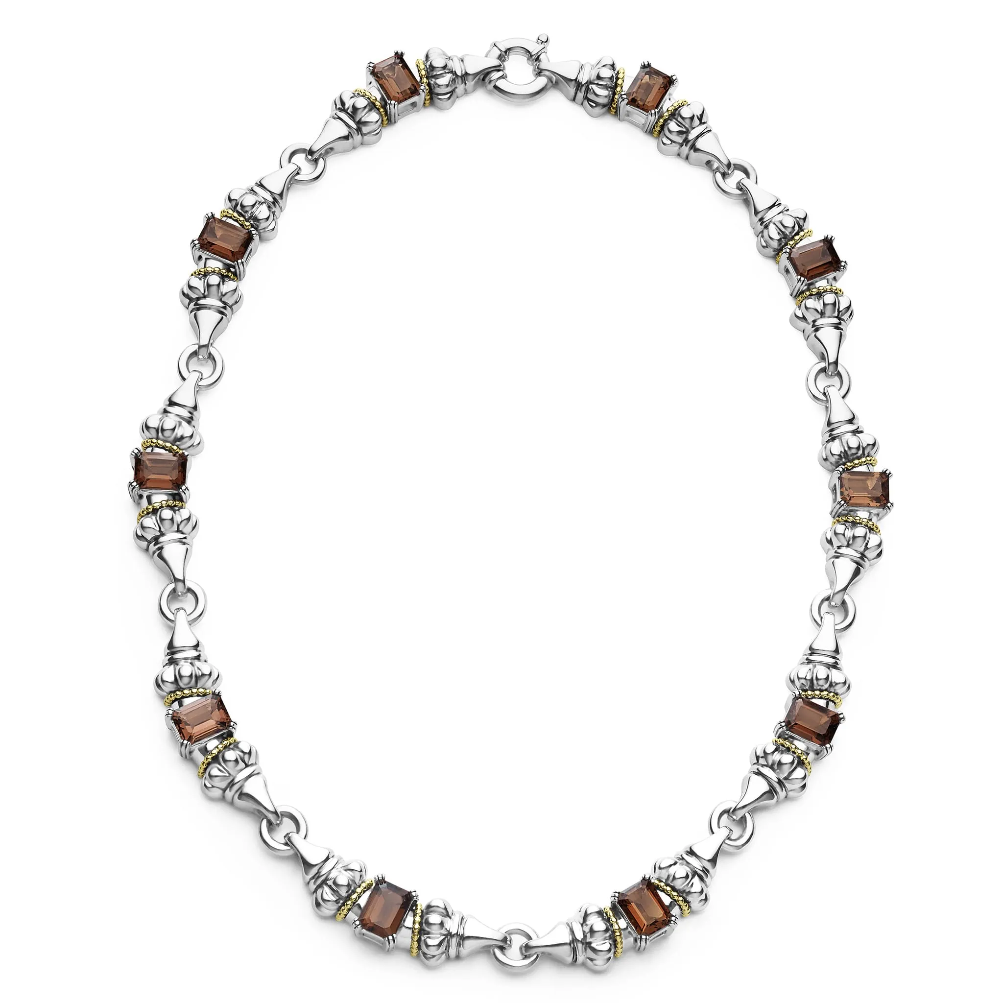 Glacier Smokey Quartz Caviar Necklace sold by LAGOS product image thumbnail 3