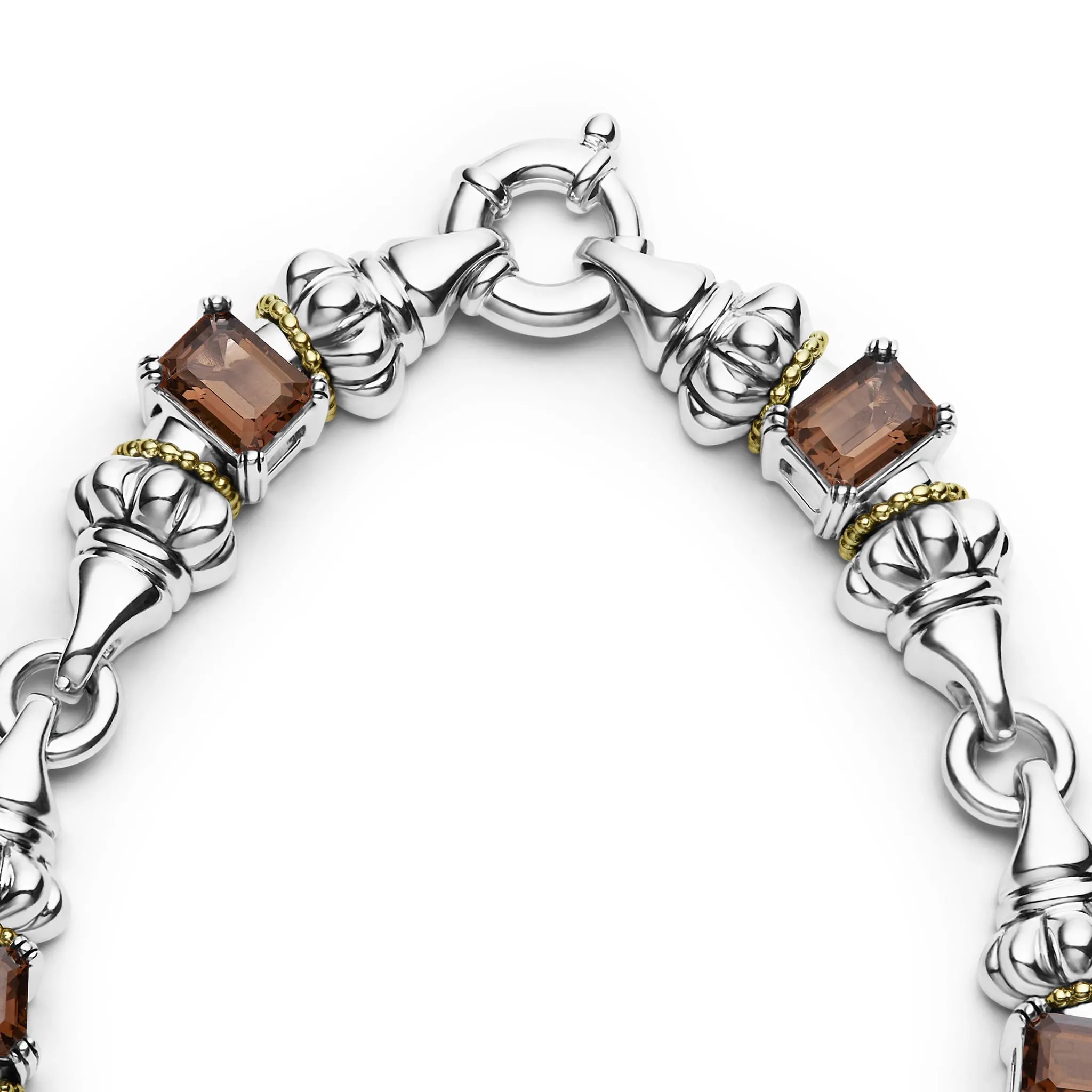 Glacier Smokey Quartz Caviar Necklace sold by LAGOS product image thumbnail 5