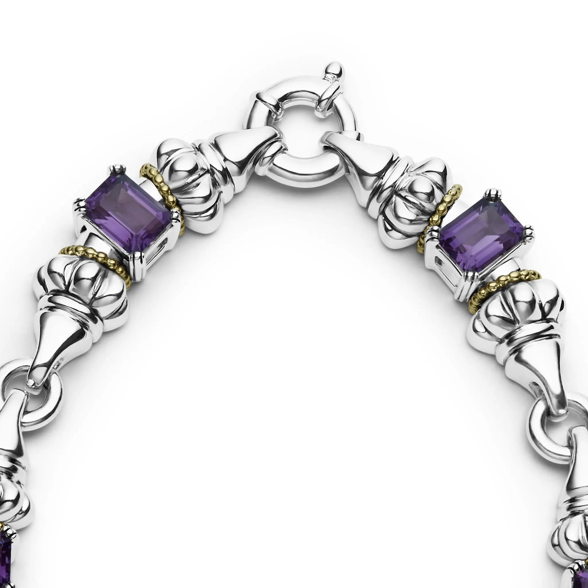Glacier Amethyst Caviar Beaded Necklace sold by LAGOS product image thumbnail 5