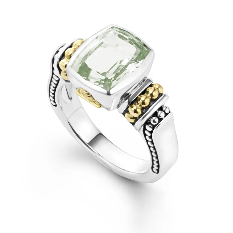 Rittenhouse Bezel-Set Prasiolite Ring sold by LAGOS