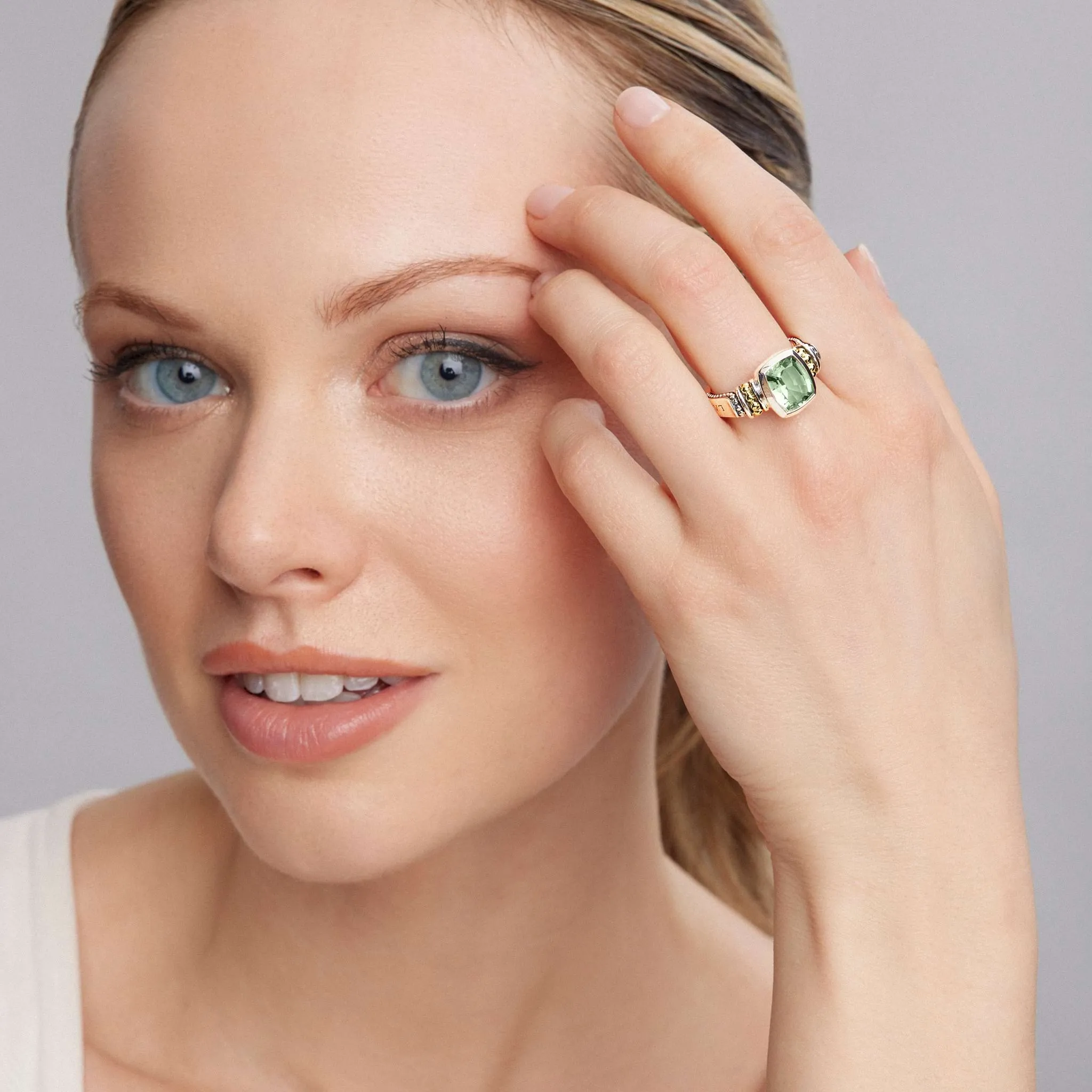 Rittenhouse Bezel-Set Prasiolite Ring sold by LAGOS product image thumbnail 2