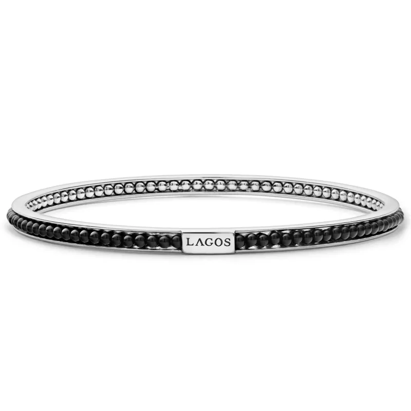 Caviar Icon Onyx Bangle sold by LAGOS