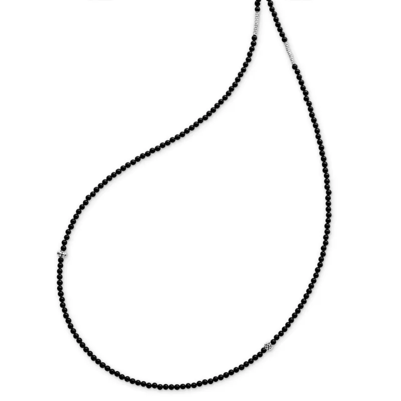 Caviar Icon Onyx Necklace sold by LAGOS