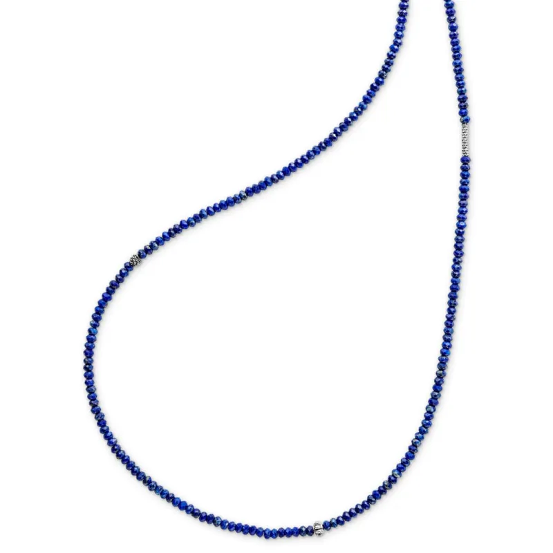 Caviar Icon Lapis Necklace sold by LAGOS