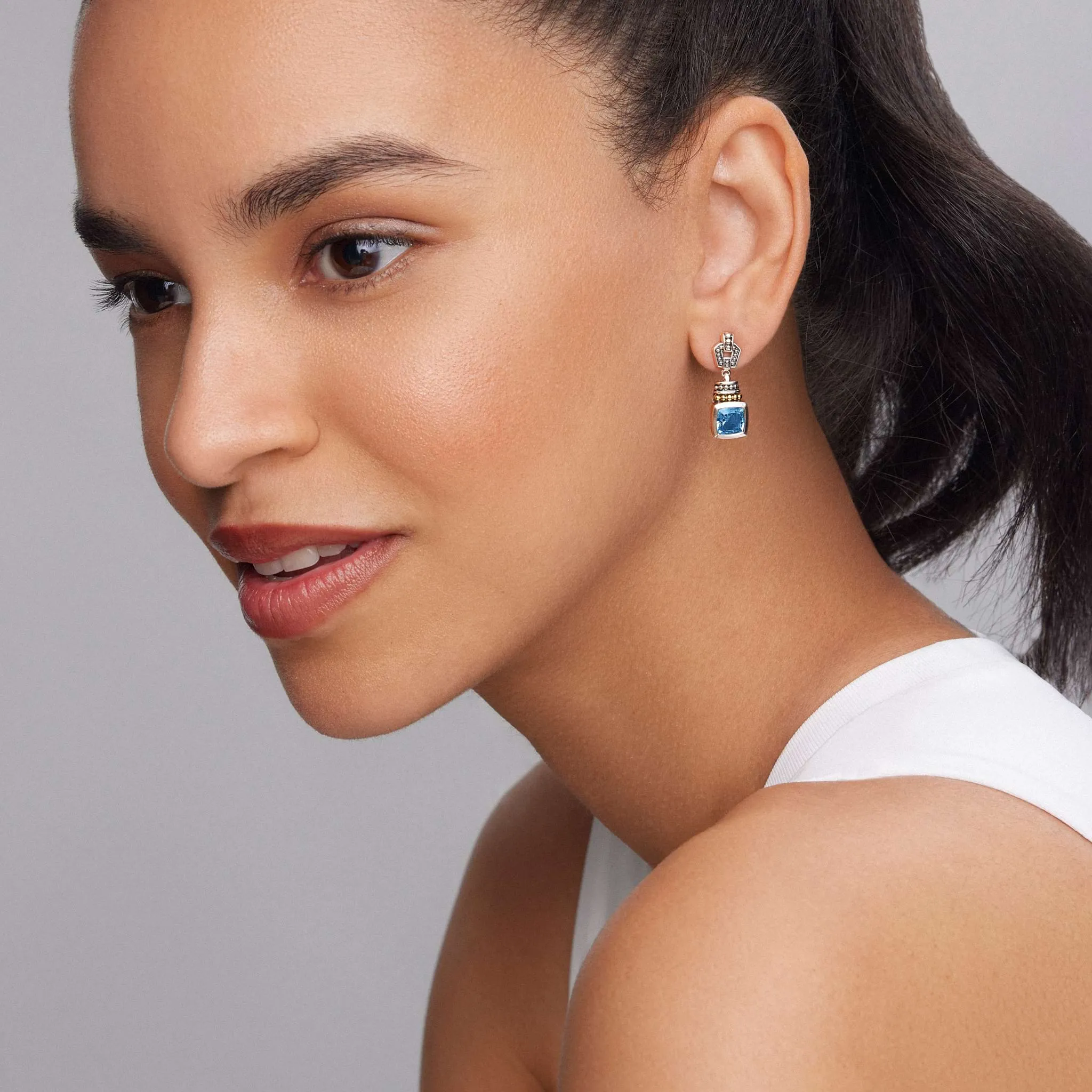 Rittenhouse Swiss Blue Topaz Drop Earrings sold by LAGOS product image thumbnail 2