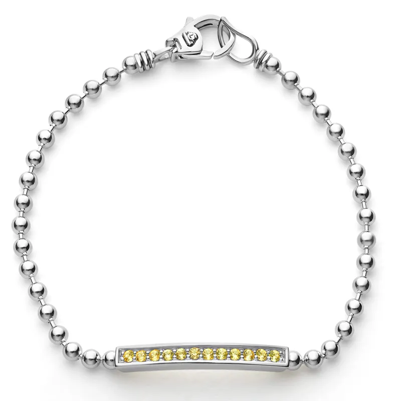 Caviar Spark Yellow Sapphire Beaded Bracelet sold by LAGOS
