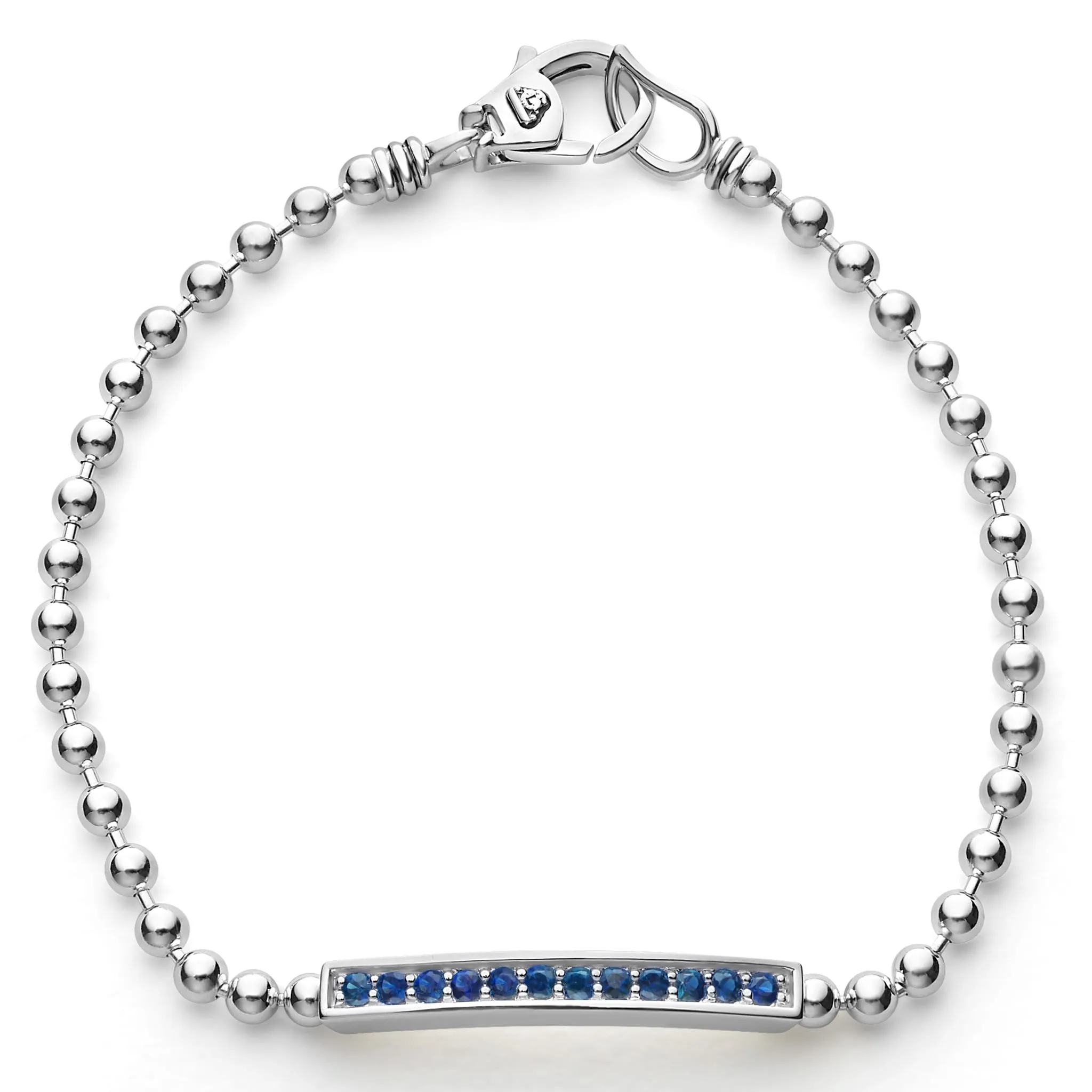 Caviar Spark Blue Sapphire Beaded Bracelet sold by LAGOS