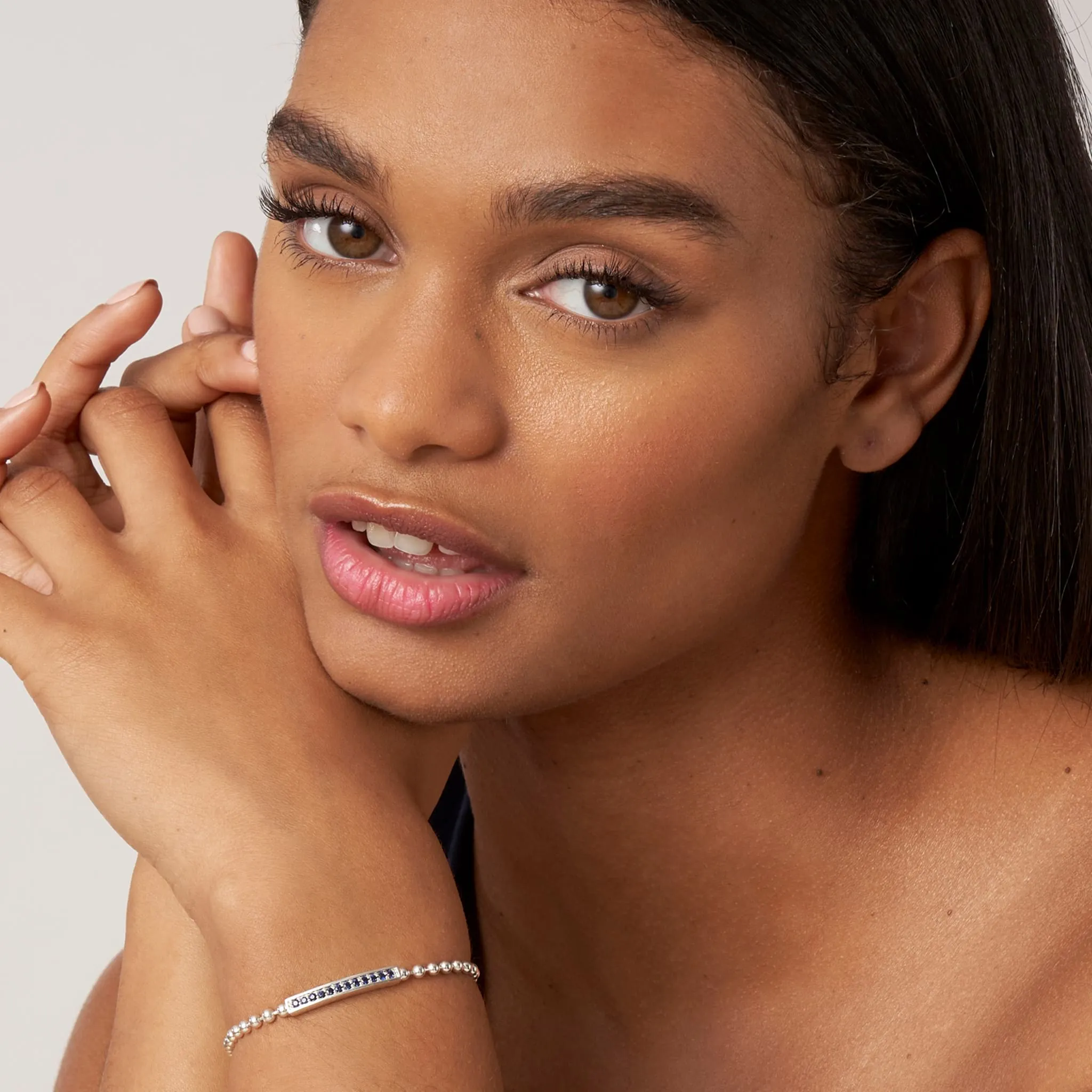 Caviar Spark Blue Sapphire Beaded Bracelet sold by LAGOS product image thumbnail 2