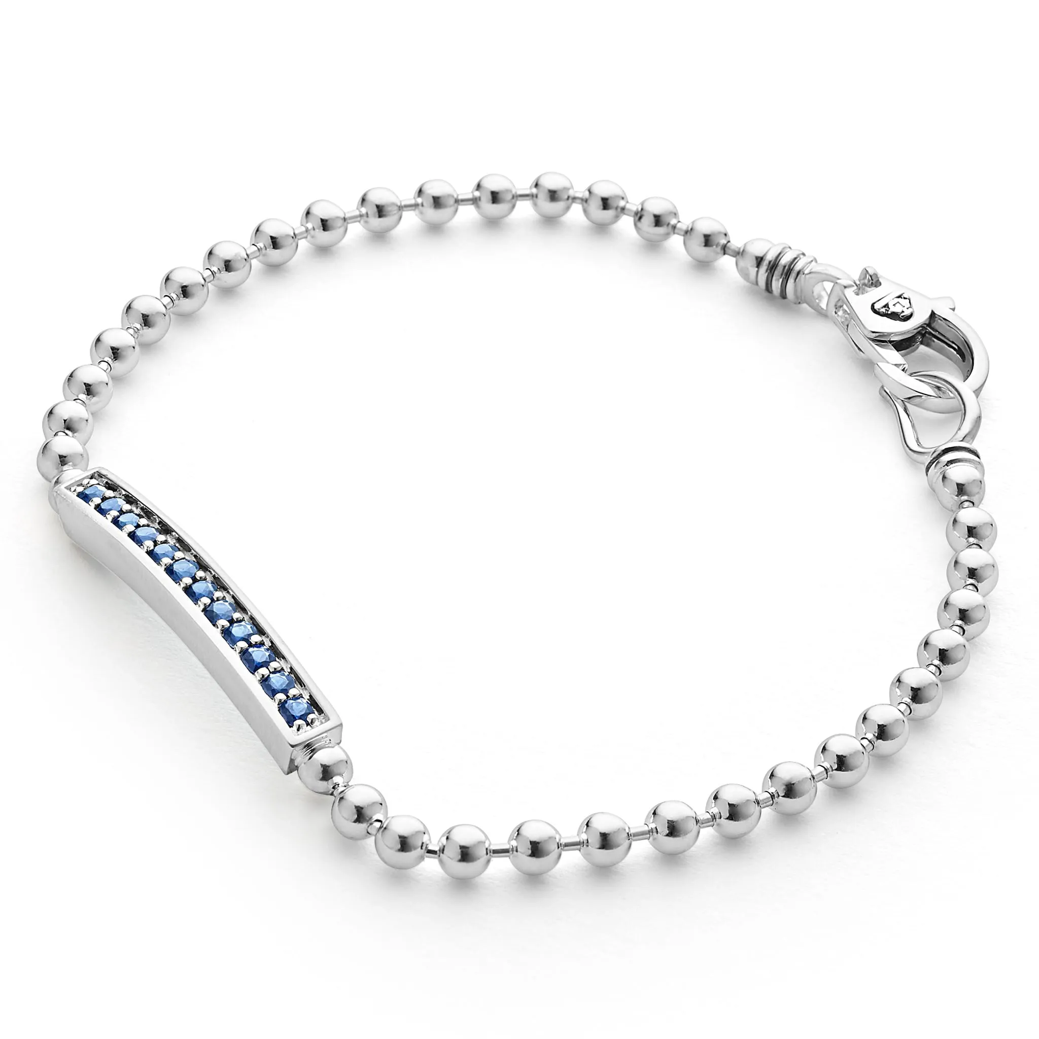 Caviar Spark Blue Sapphire Beaded Bracelet sold by LAGOS product image thumbnail 3