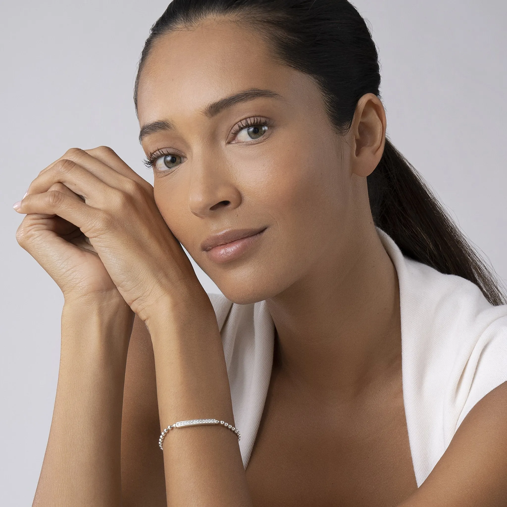 Caviar Spark Diamond Beaded Bracelet sold by LAGOS product image thumbnail 2