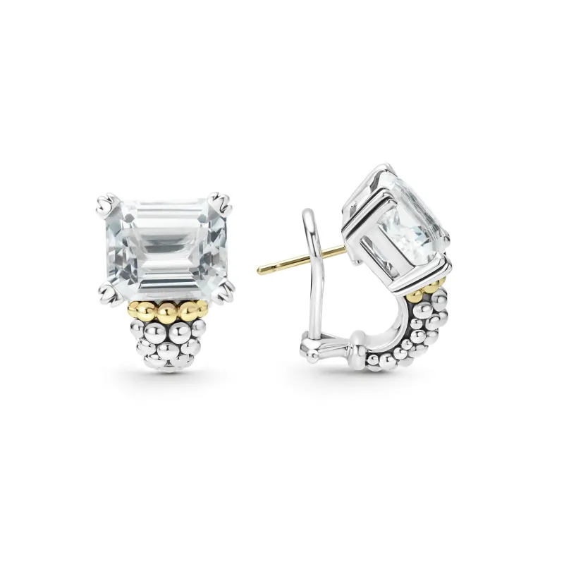 Glacier White Topaz Huggie Earring sold by LAGOS