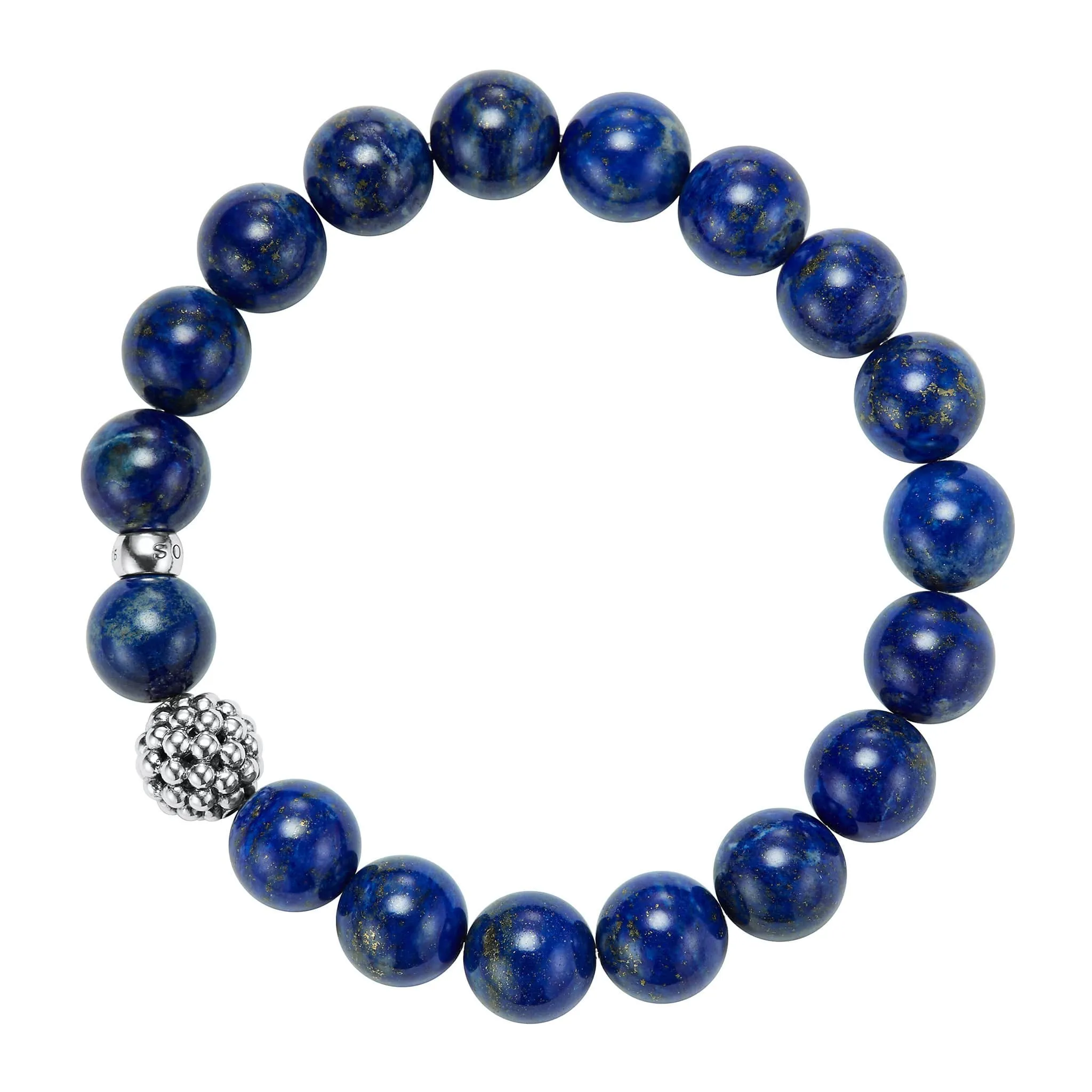 Maya Lapis Silver Station Bead Bracelet sold by LAGOS product image thumbnail 3