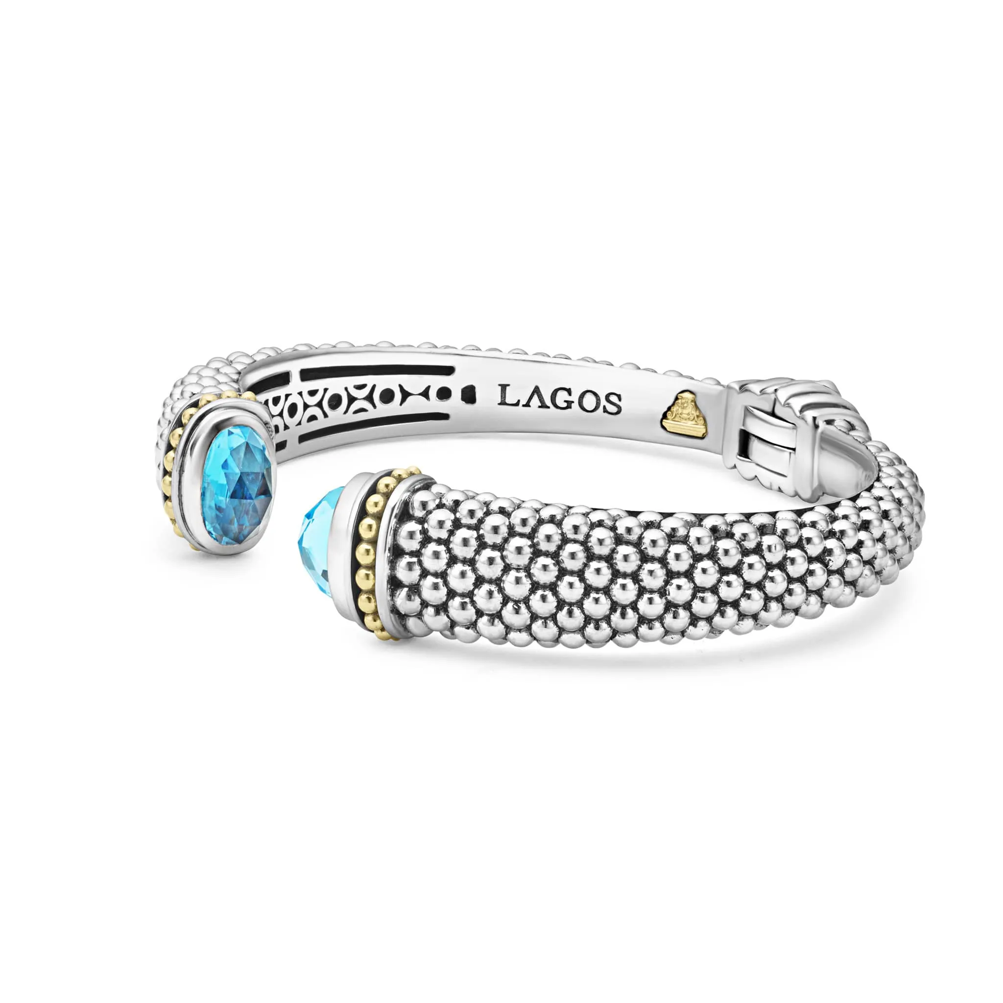 Rittenhouse Swiss Blue Topaz Cuff Bracelet | 12mm sold by LAGOS product image thumbnail 4