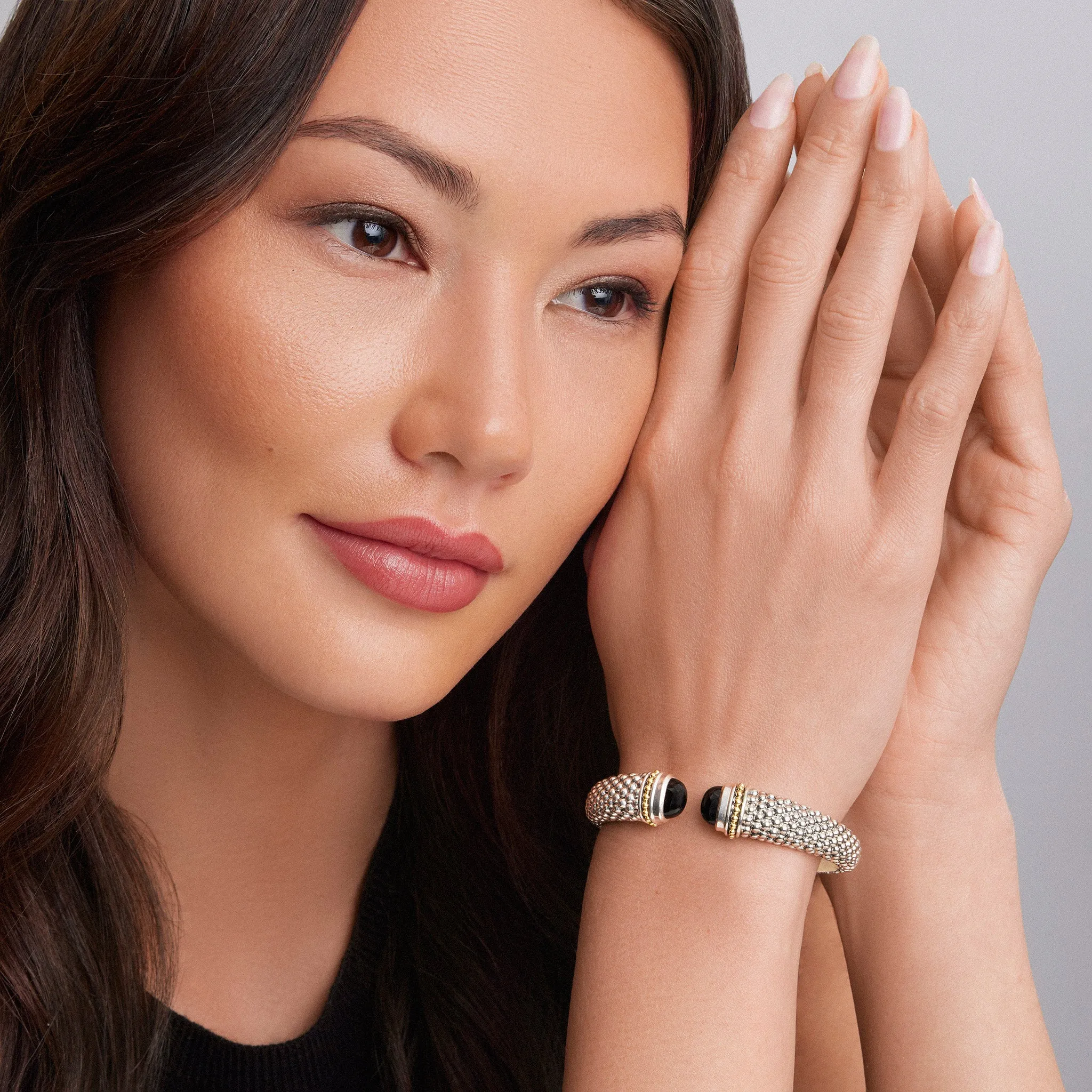 Rittenhouse Onyx Cuff Bracelet | 12mm sold by LAGOS product image thumbnail 2