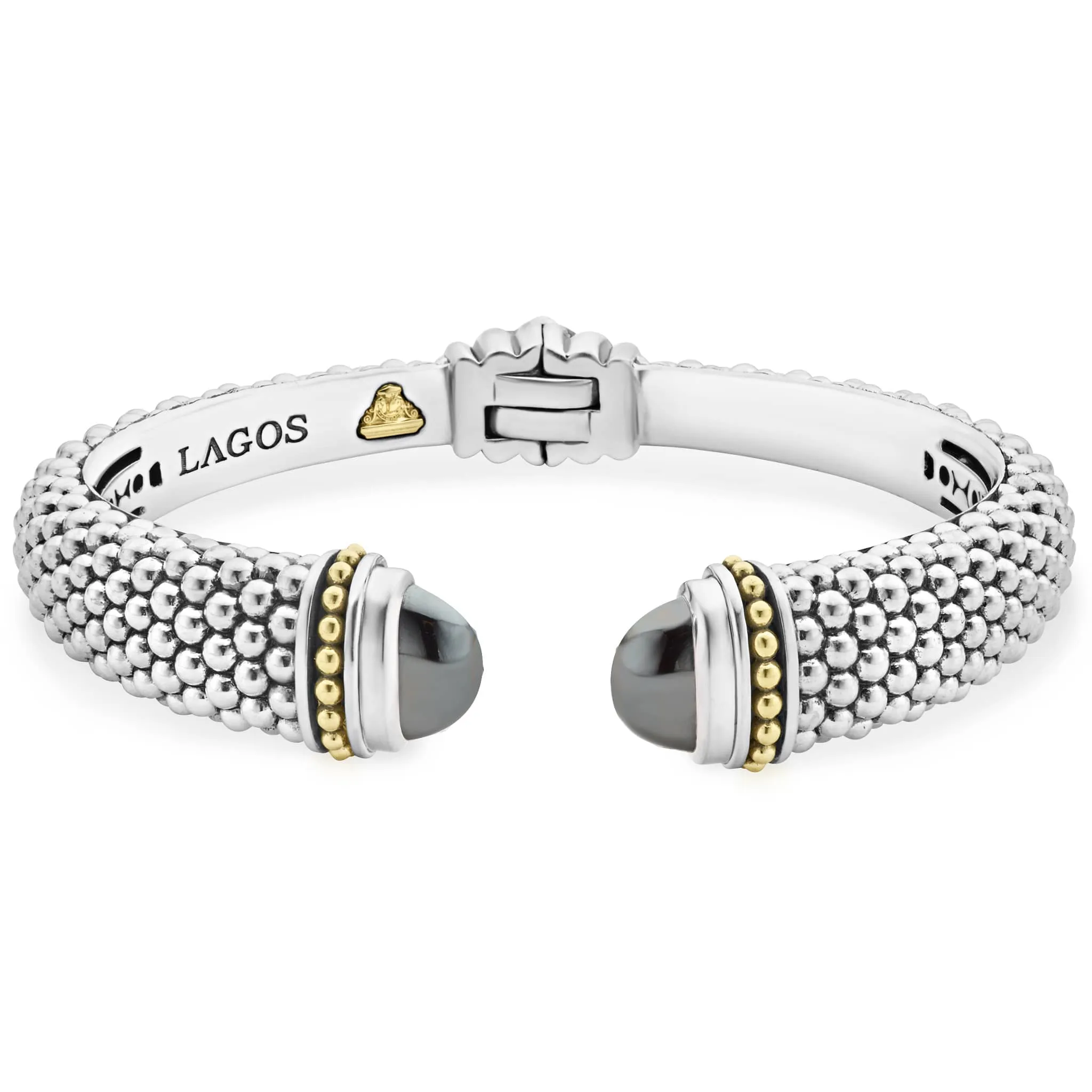 Rittenhouse Hematite Cuff Bracelet | 12mm sold by LAGOS