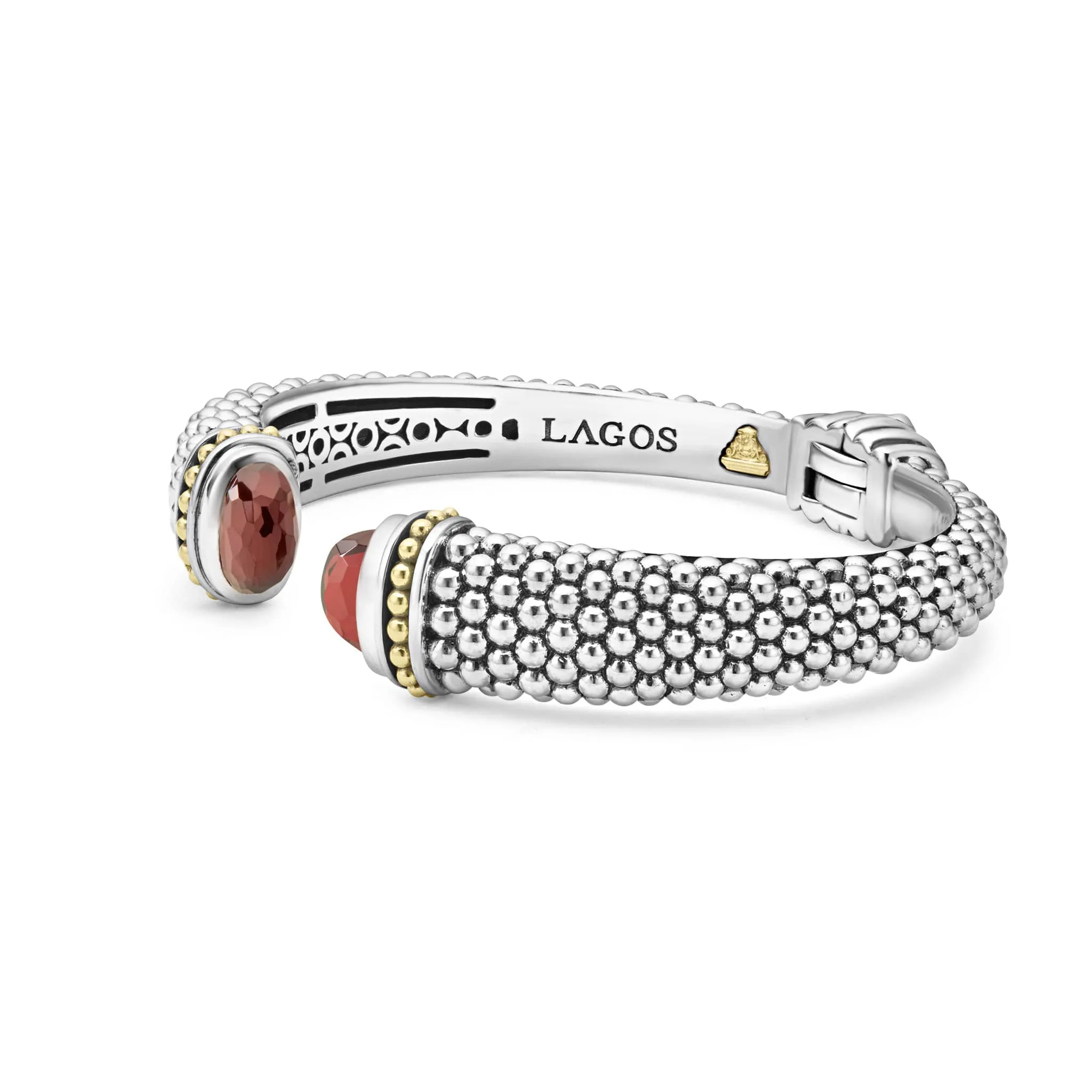 Rittenhouse Garnet Cuff Bracelet | 12mm sold by LAGOS product image thumbnail 4