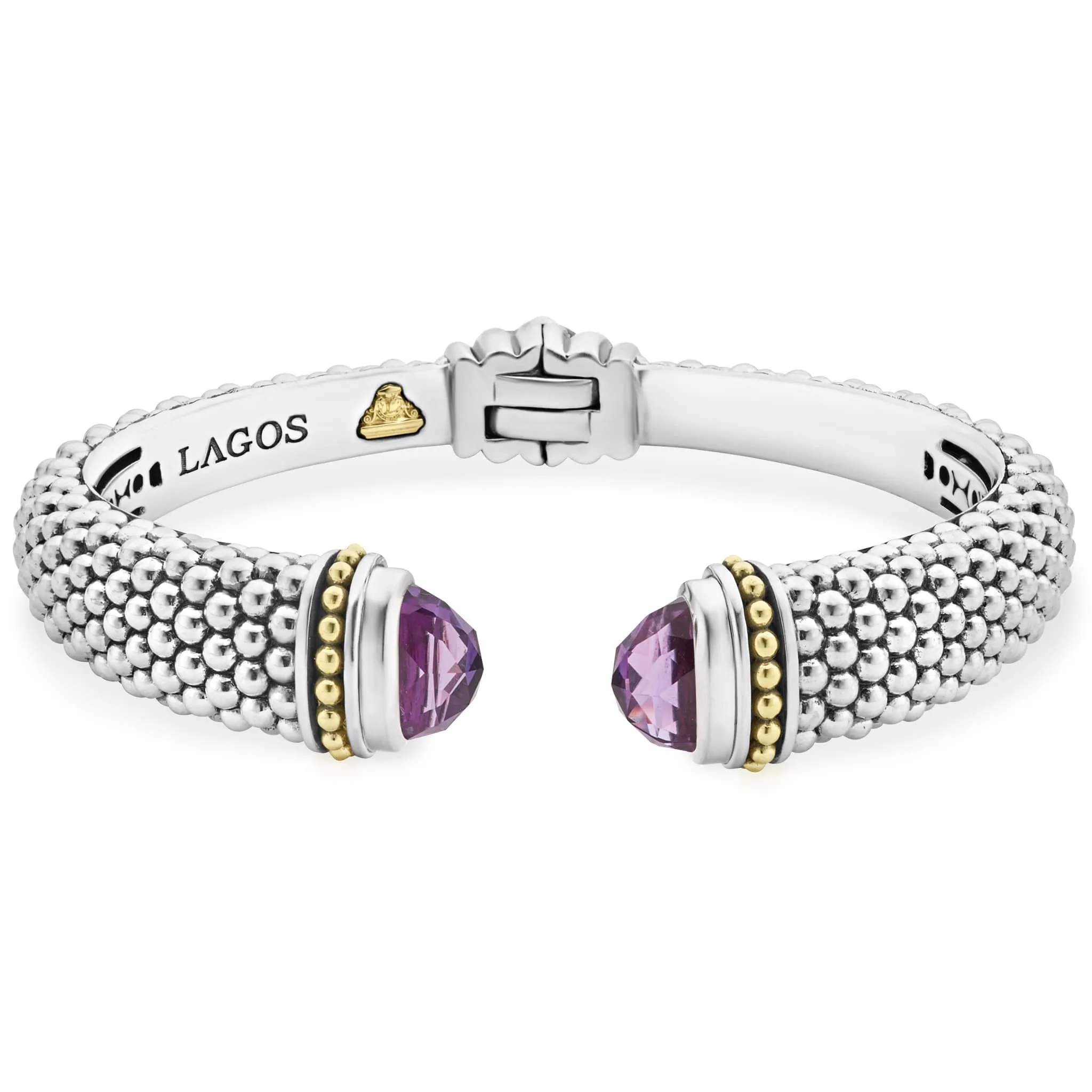 Rittenhouse Amethyst Cuff Bracelet | 12mm sold by LAGOS