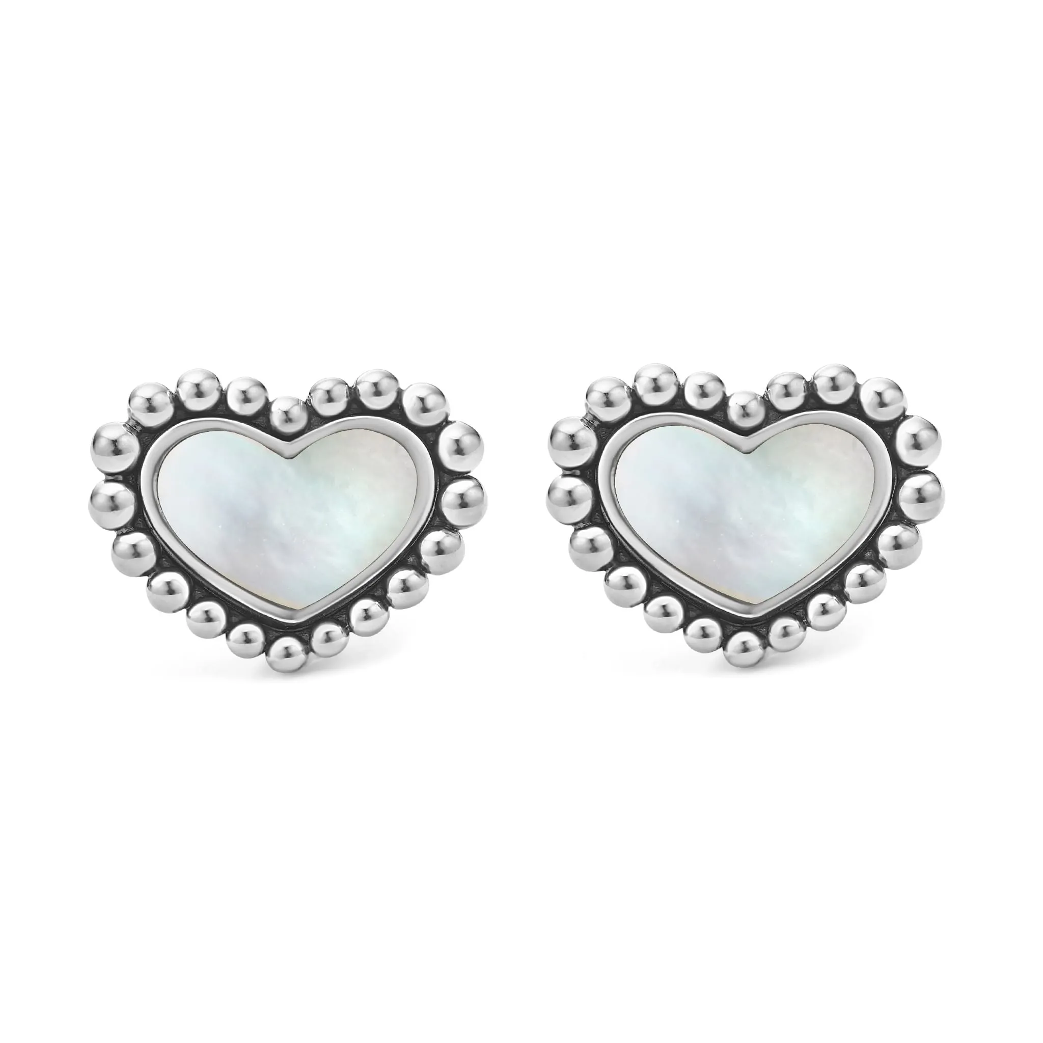 Maya Mother of Pearl Heart Stud Earrings sold by LAGOS product image thumbnail 3