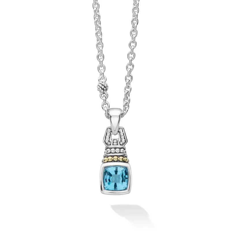 Rittenhouse Swiss Blue Topaz Pendant Necklace sold by LAGOS