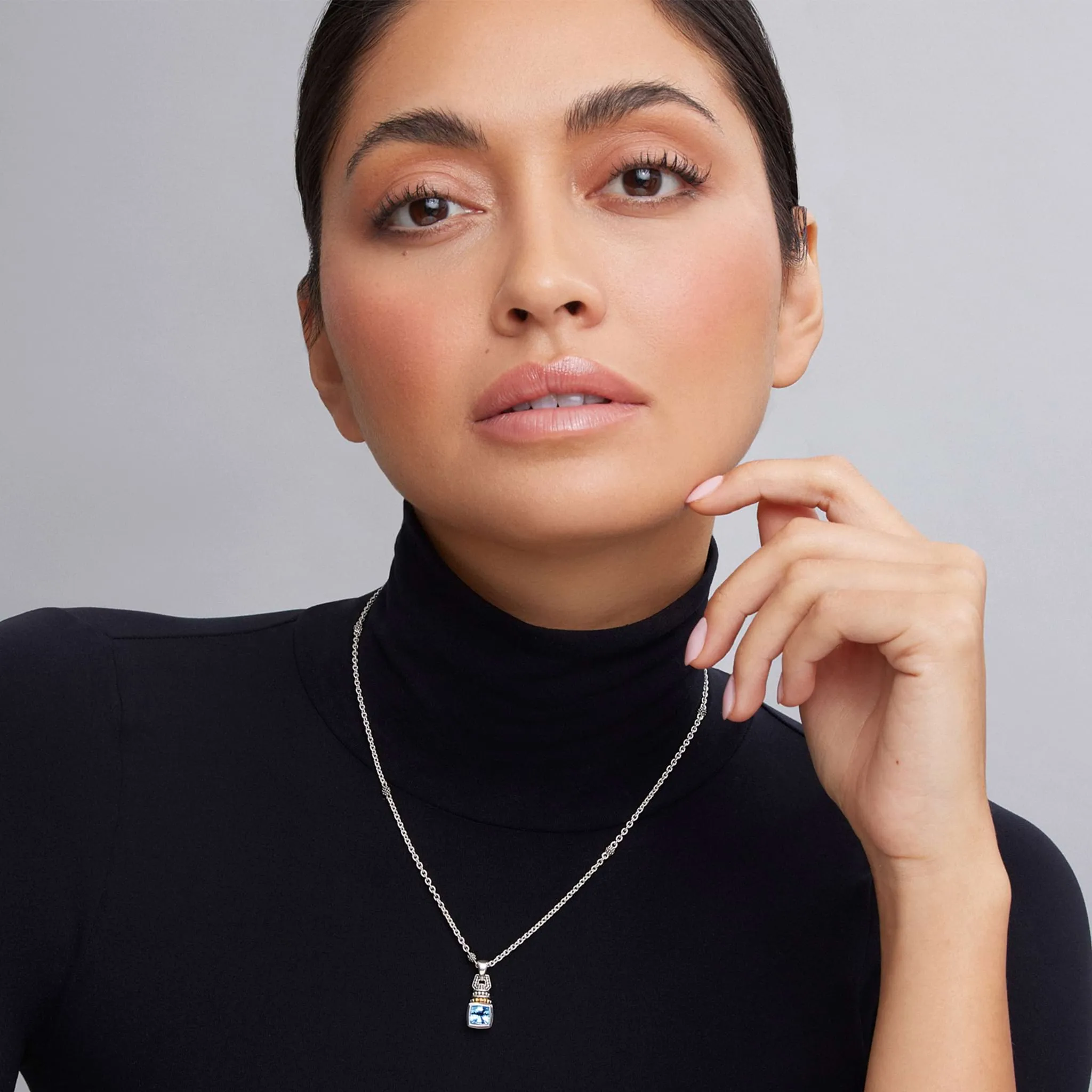 Rittenhouse Swiss Blue Topaz Pendant Necklace sold by LAGOS product image thumbnail 2