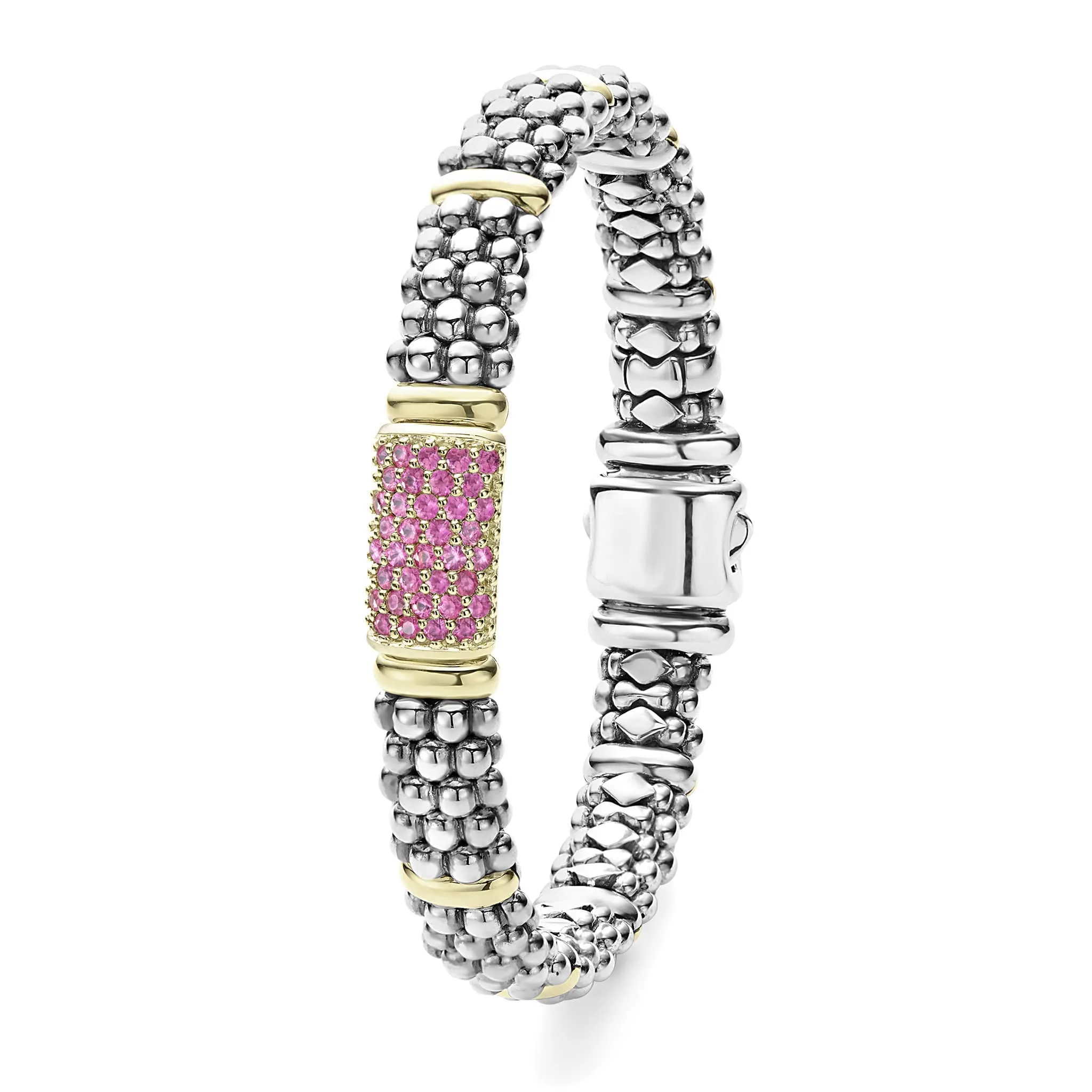 Signature Caviar Pink Sapphire Caviar Bracelet | 9mm sold by LAGOS product image thumbnail 3