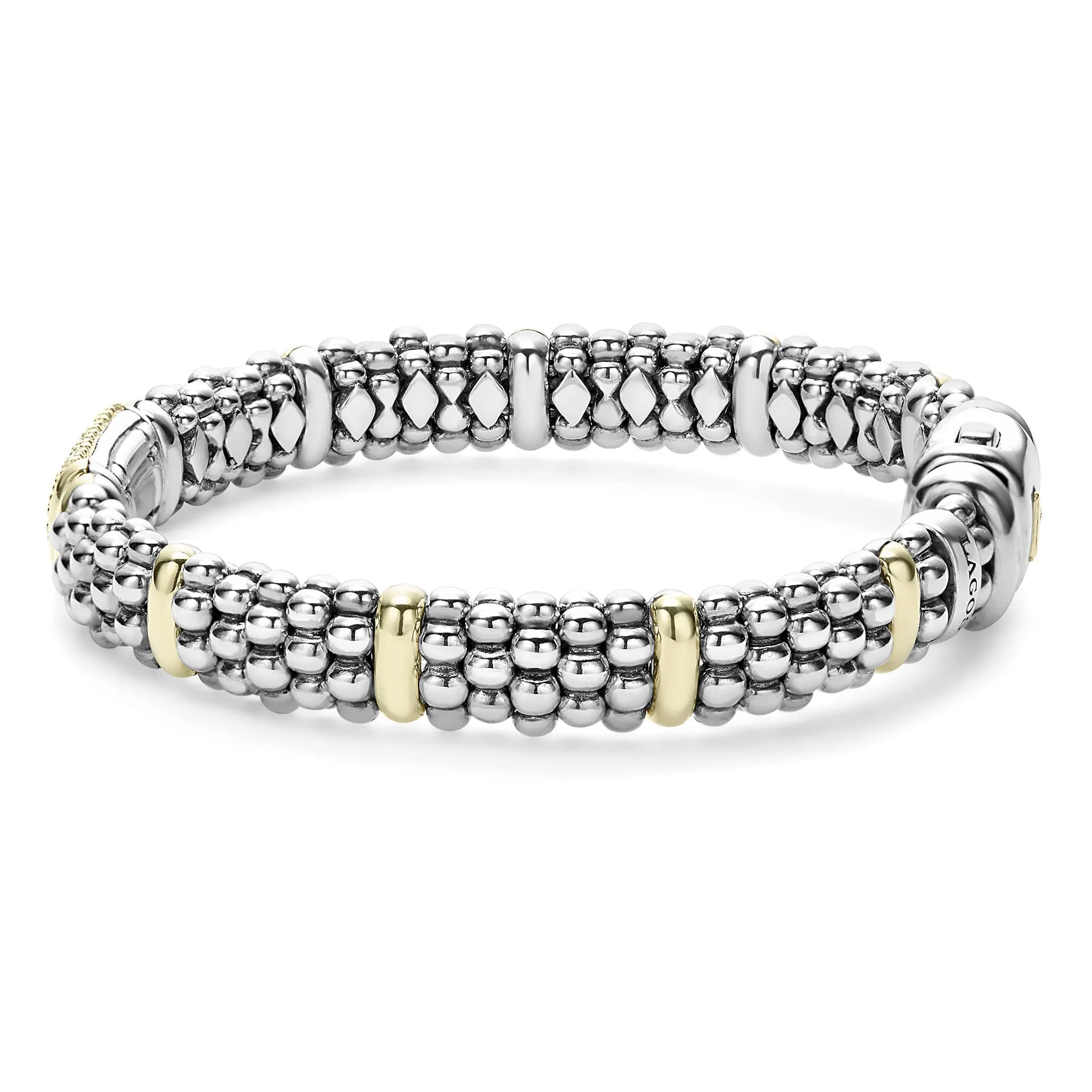 Signature Caviar Pink Sapphire Caviar Bracelet | 9mm sold by LAGOS product image thumbnail 4