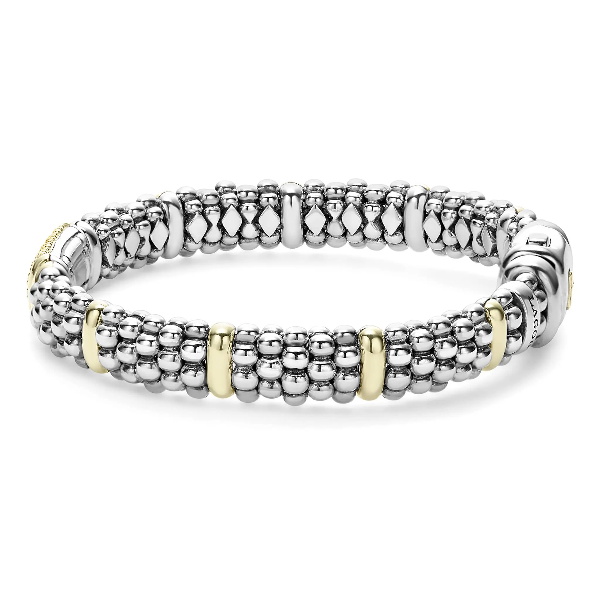 Signature Caviar Yellow Sapphire Caviar Bracelet | 9mm sold by LAGOS product image thumbnail 4